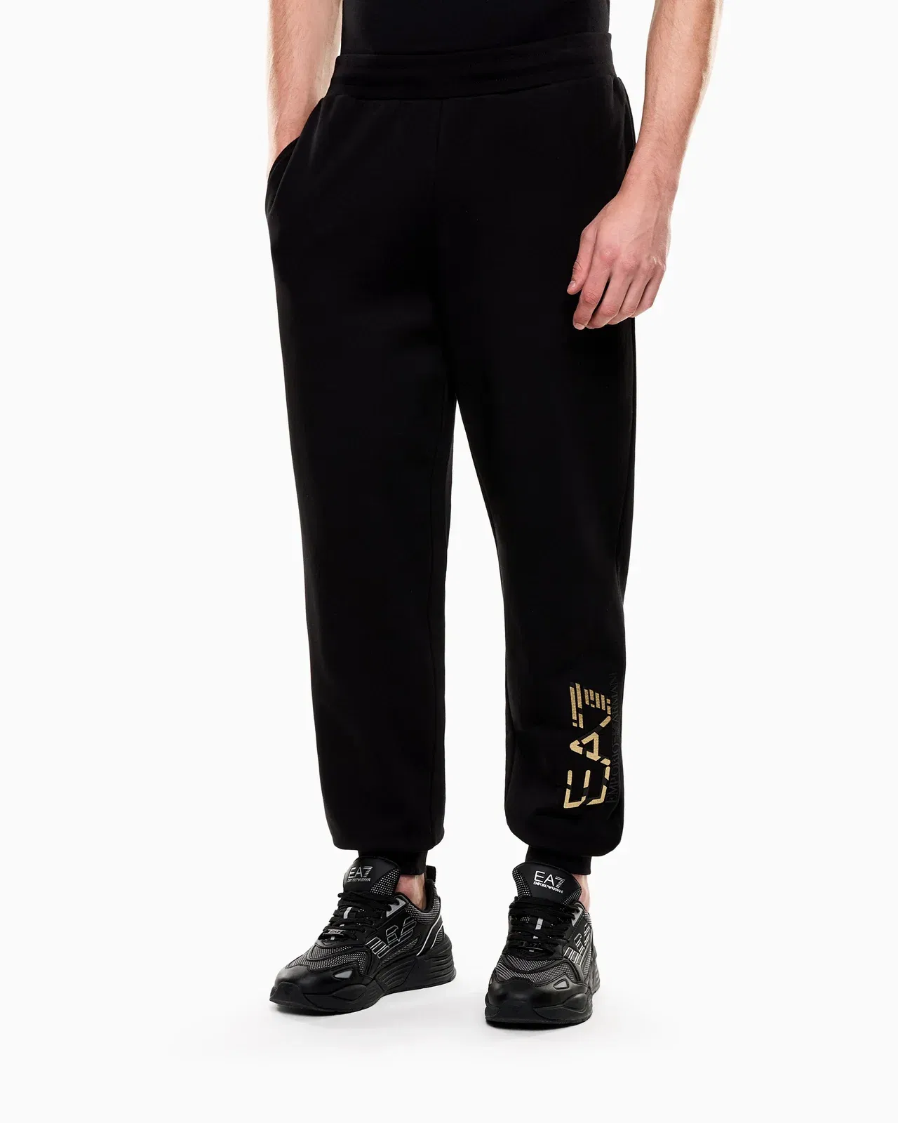 EA7 Premium Label jogger pants in cotton