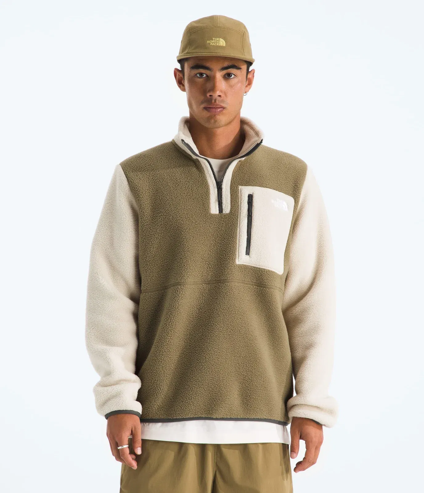 The North Face Men’s Yumiori ¼-Zip Cedar-Desert Stone-New Taupe Green