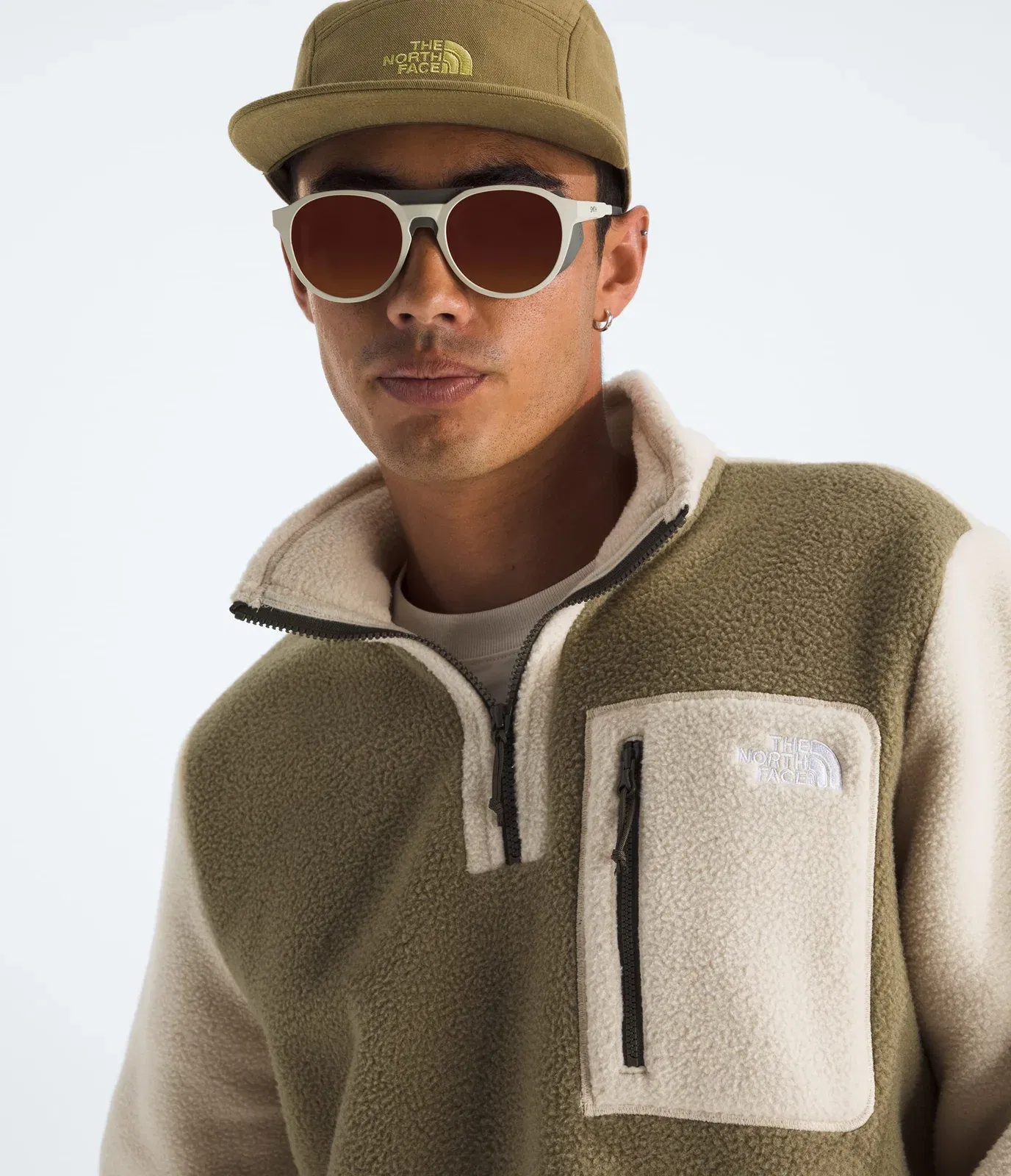 The North Face Men’s Yumiori ¼-Zip Cedar-Desert Stone-New Taupe Green