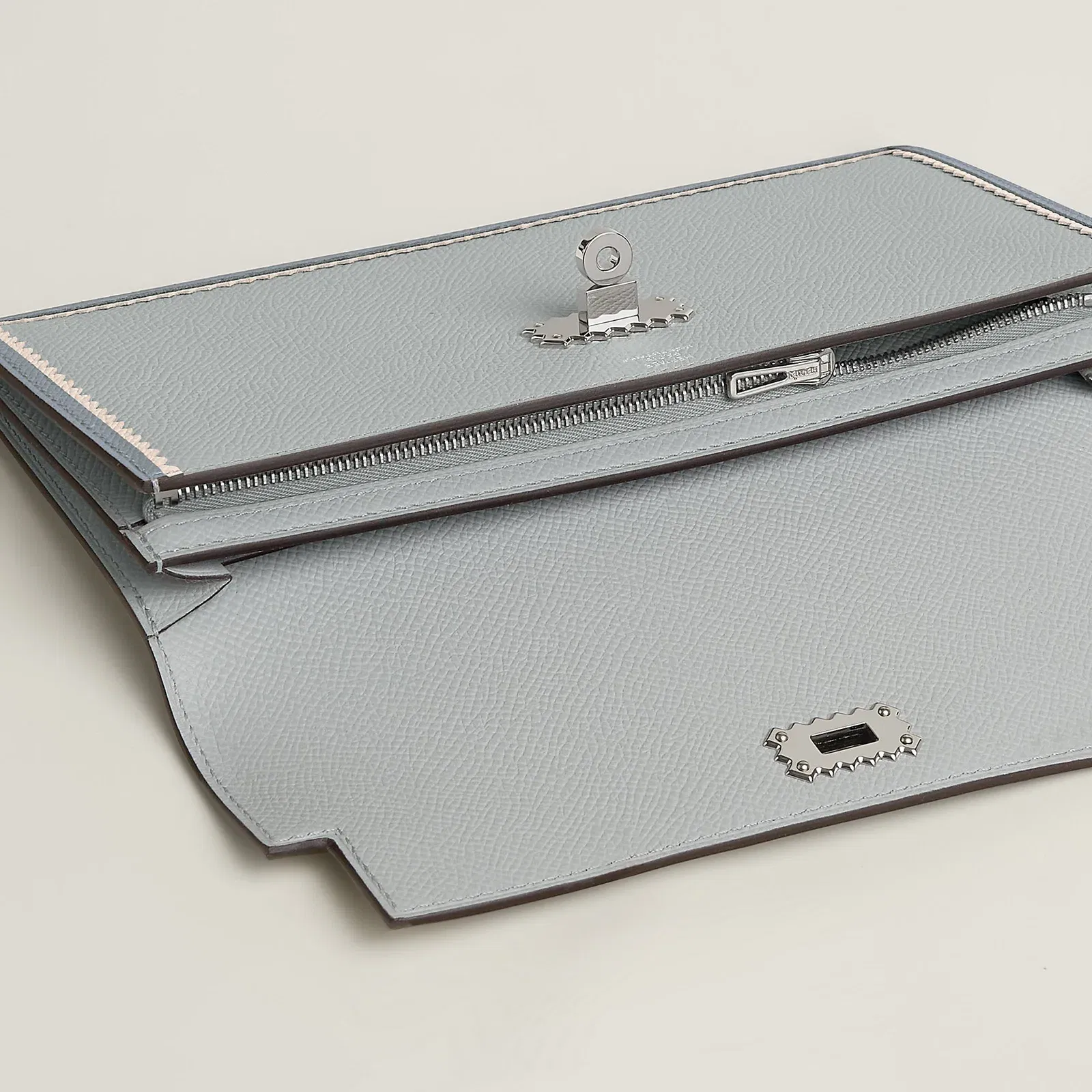 Hermes Kelly Pocket Long Wallet Toupe