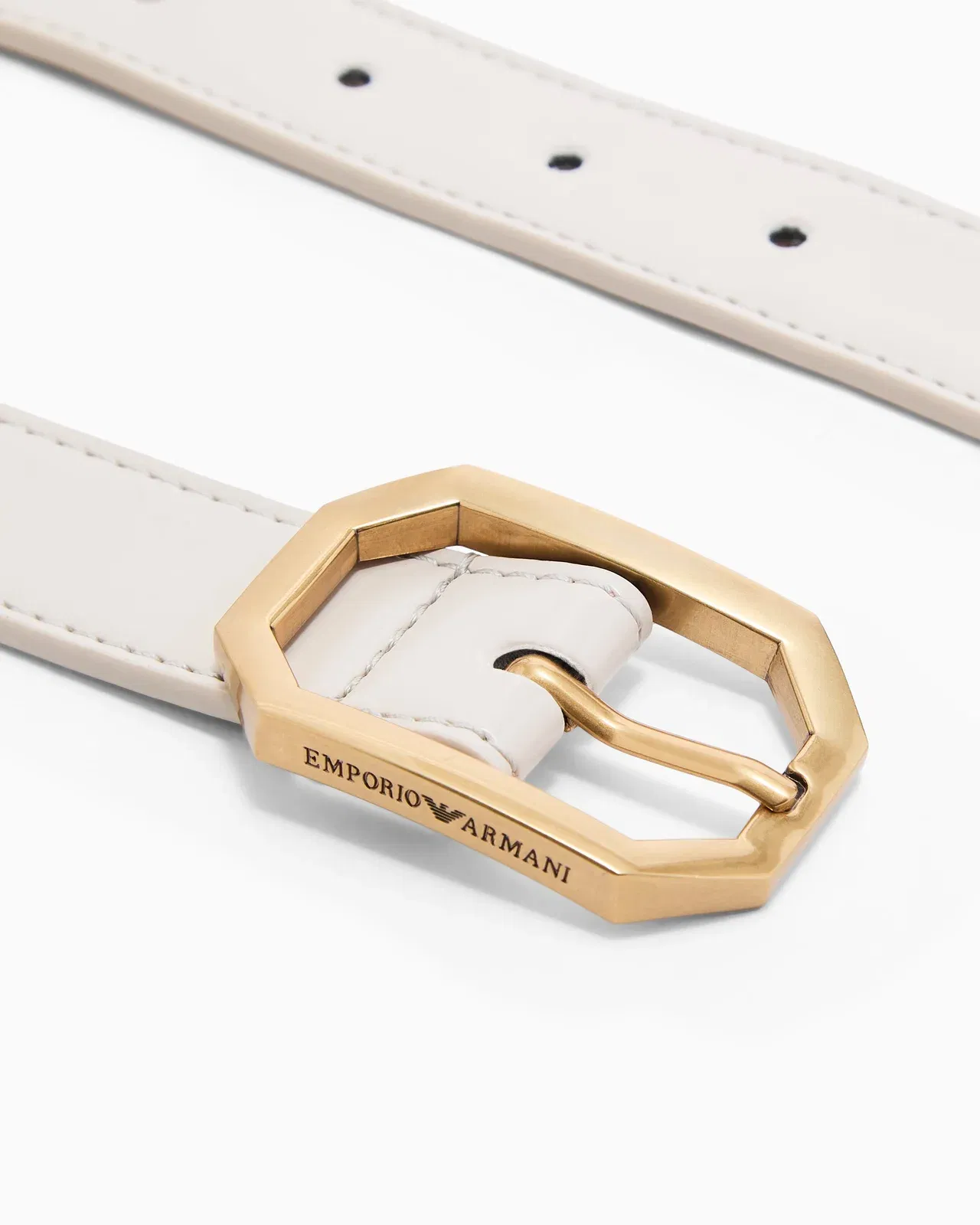 Emporio Armani Belt with gold buckle
