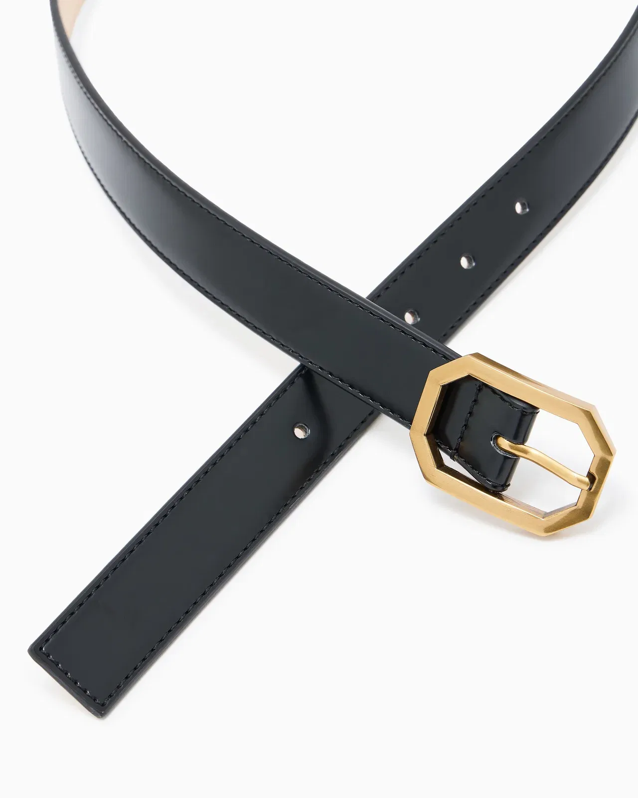 Emporio Armani Belt with gold buckle
