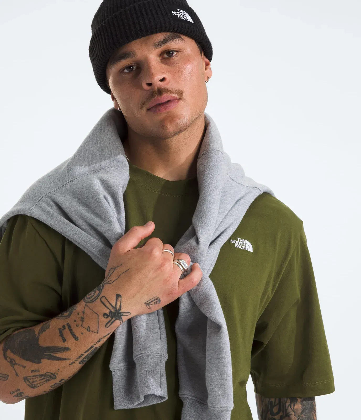 The North Face Men’s TNF™ Essential Simple Dome Oversize Short-Sleeve Tee Woodland Green
