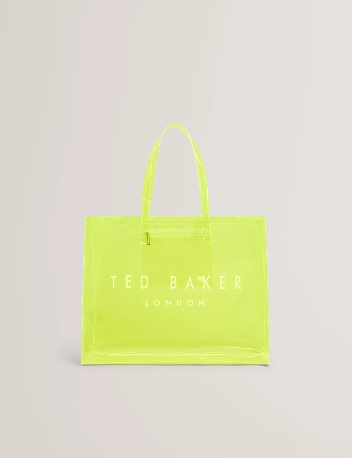 Ted Baker Sheakon Wide Neon Clear Vinyl Icon Tote Bag Women's