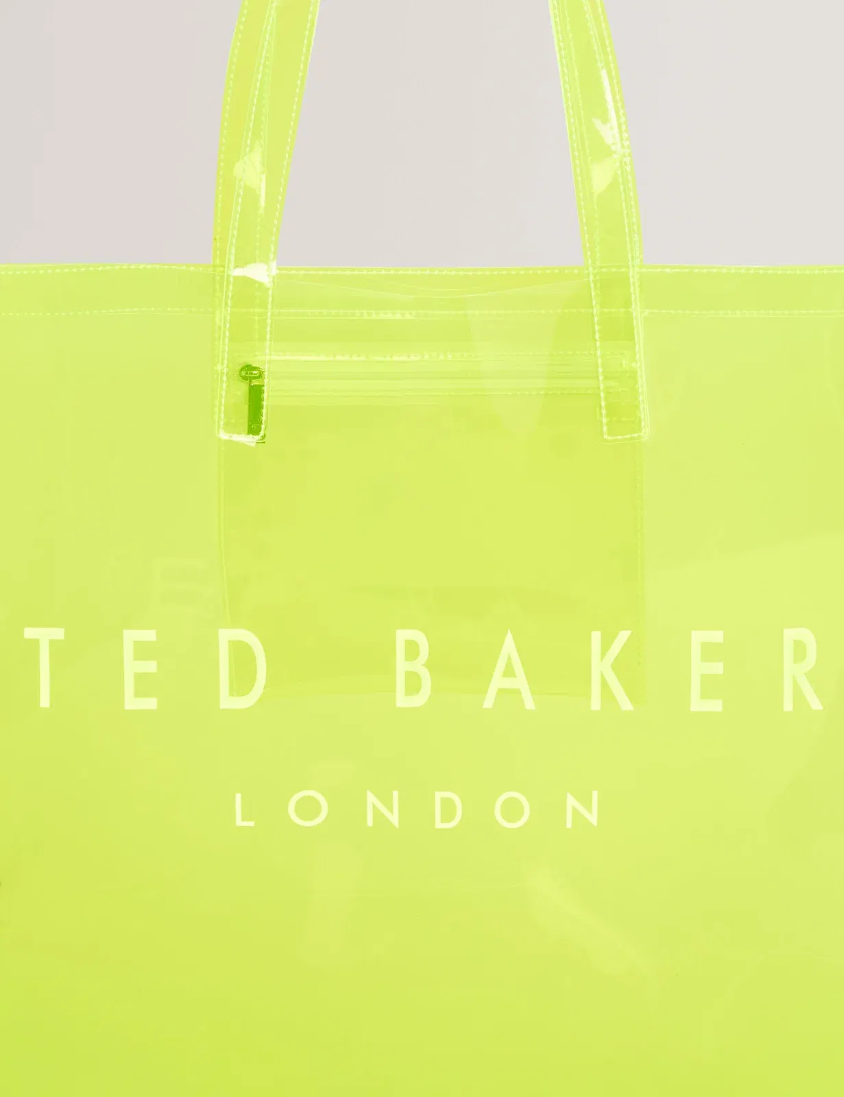 Ted Baker Sheakon Wide Neon Clear Vinyl Icon Tote Bag Women's