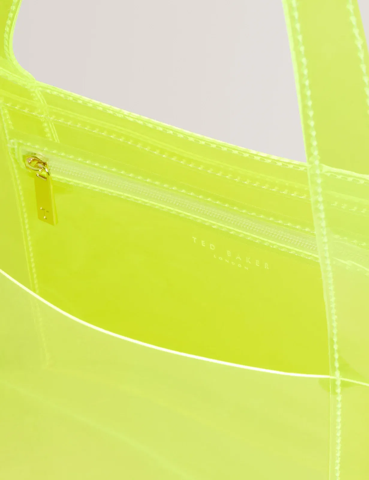 Ted Baker Sheakon Wide Neon Clear Vinyl Icon Tote Bag Women's