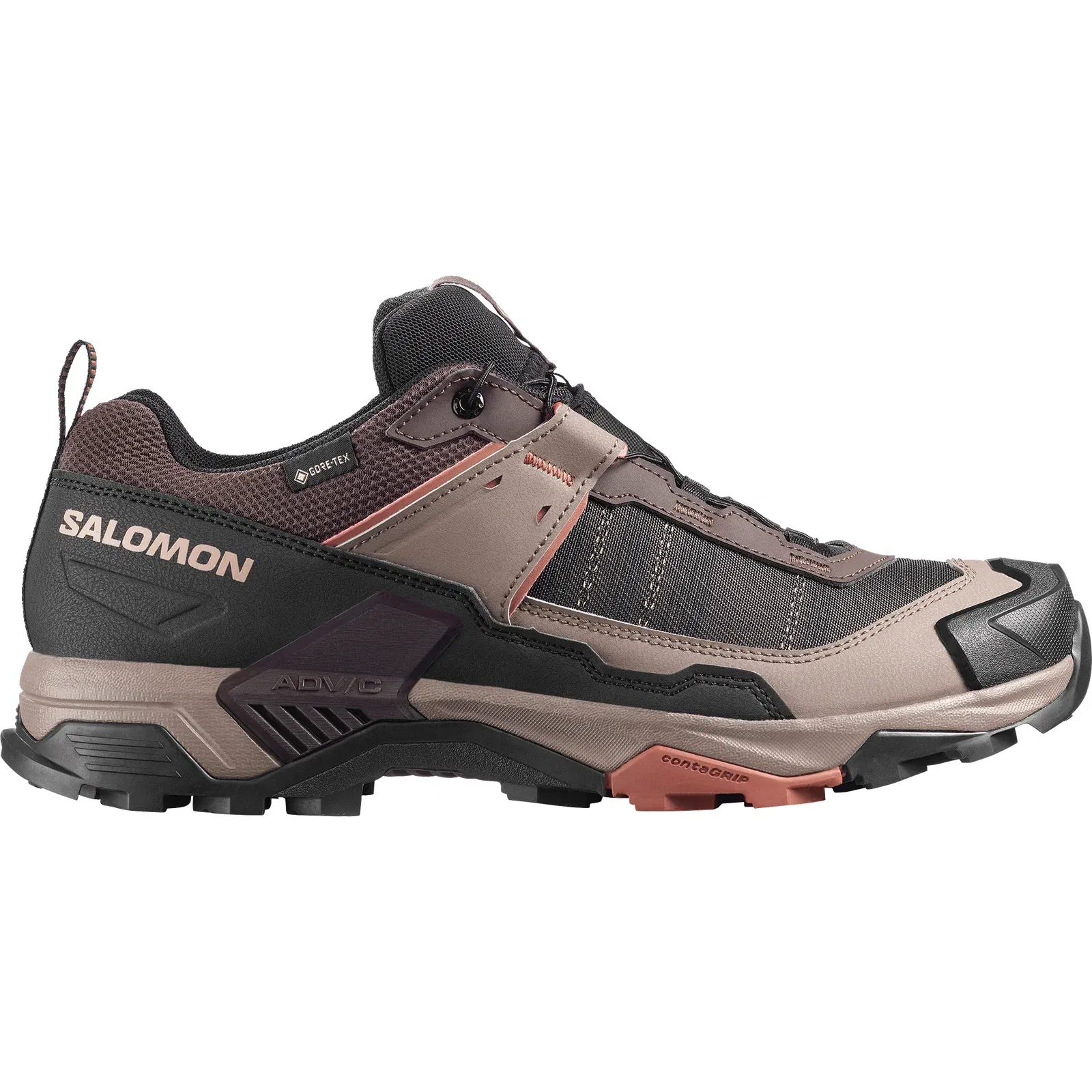 Salomon X Ultra 5 Gore-Tex Hiking & Backpacking Shoes Black Coffee