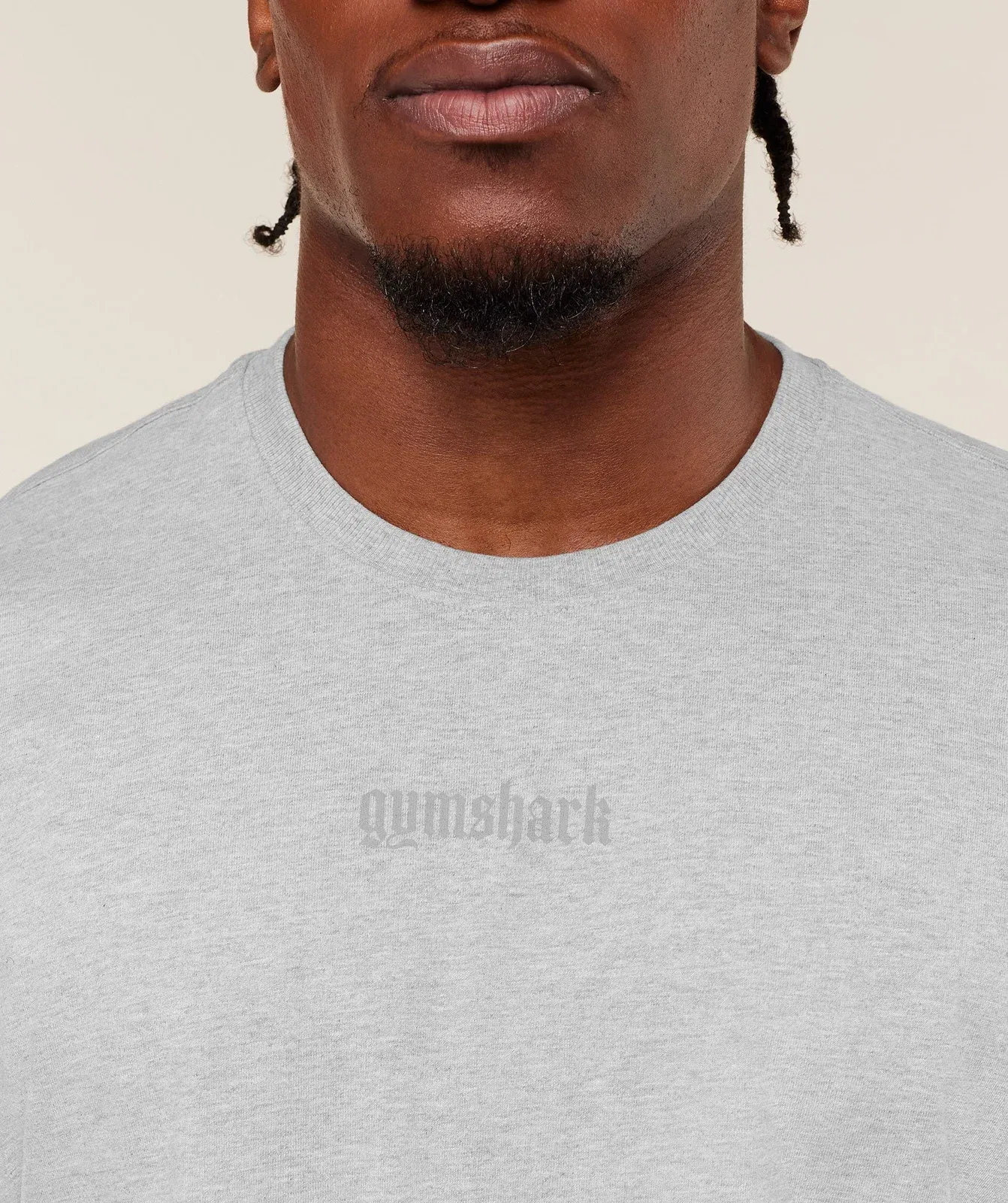 Gymshark Olde English T-Shirt Bros Soft Grey Marl