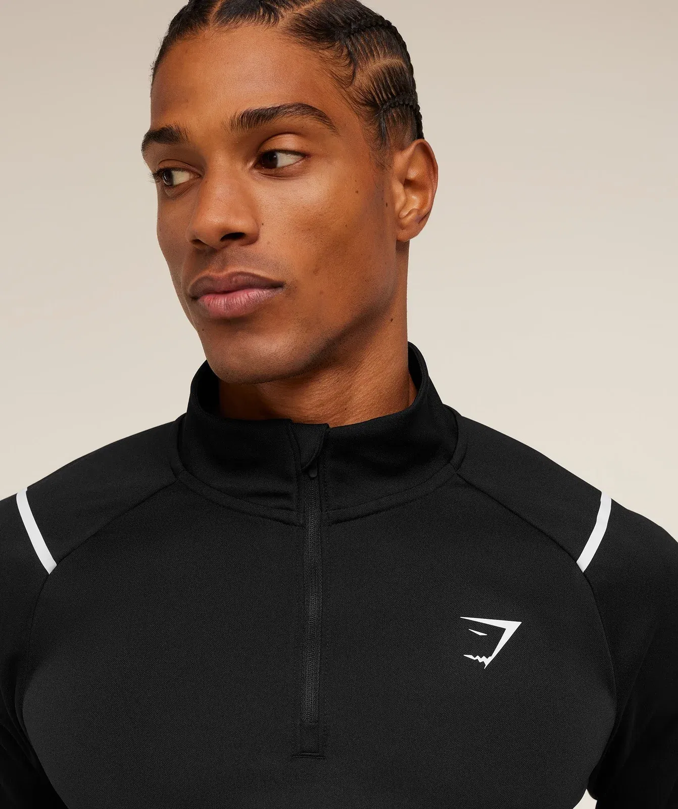 Gymshark Arrival Contrast 1/4 Zip Black