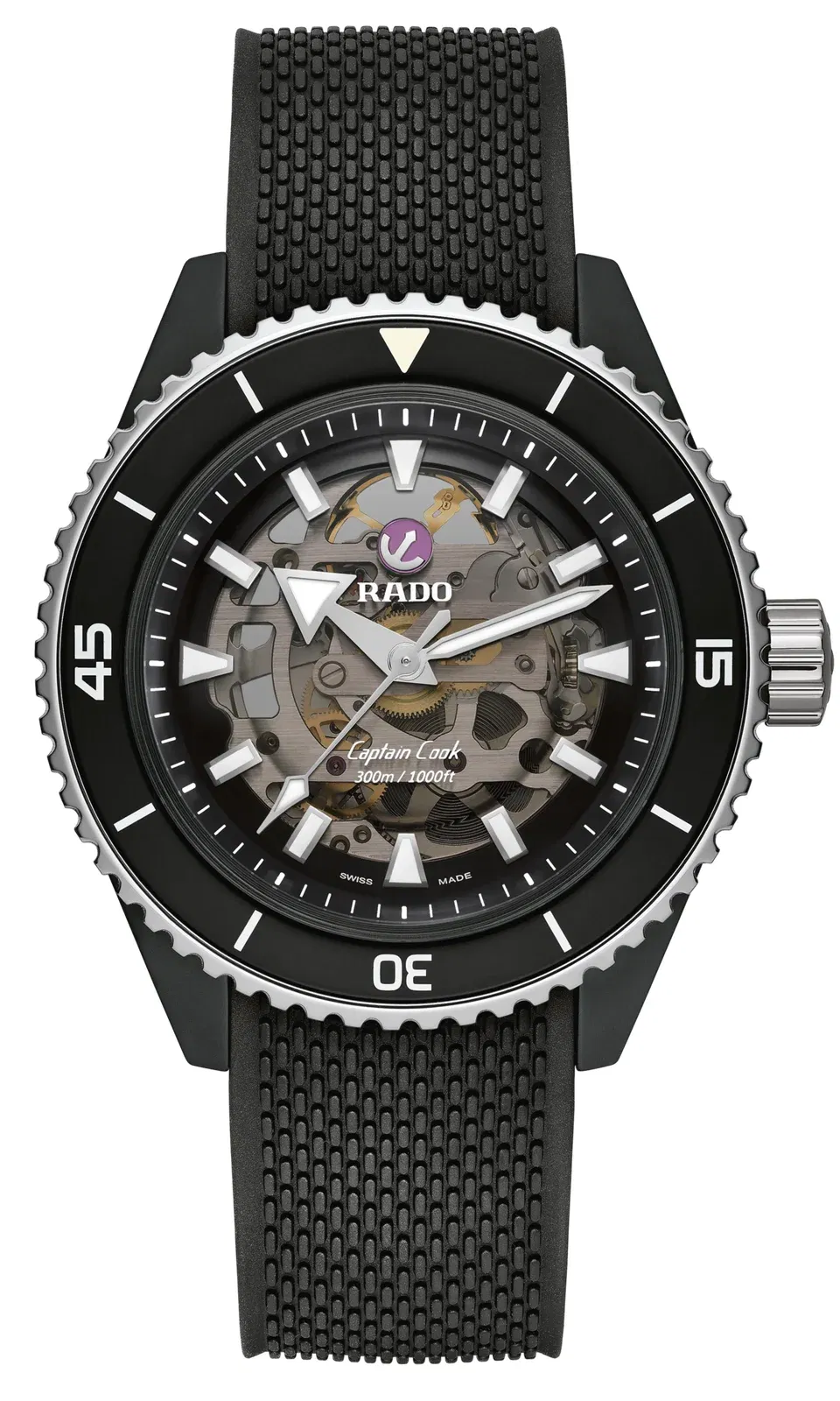 Rado Captain Cook High-Tech Ceramic Skeleton Black r32129168