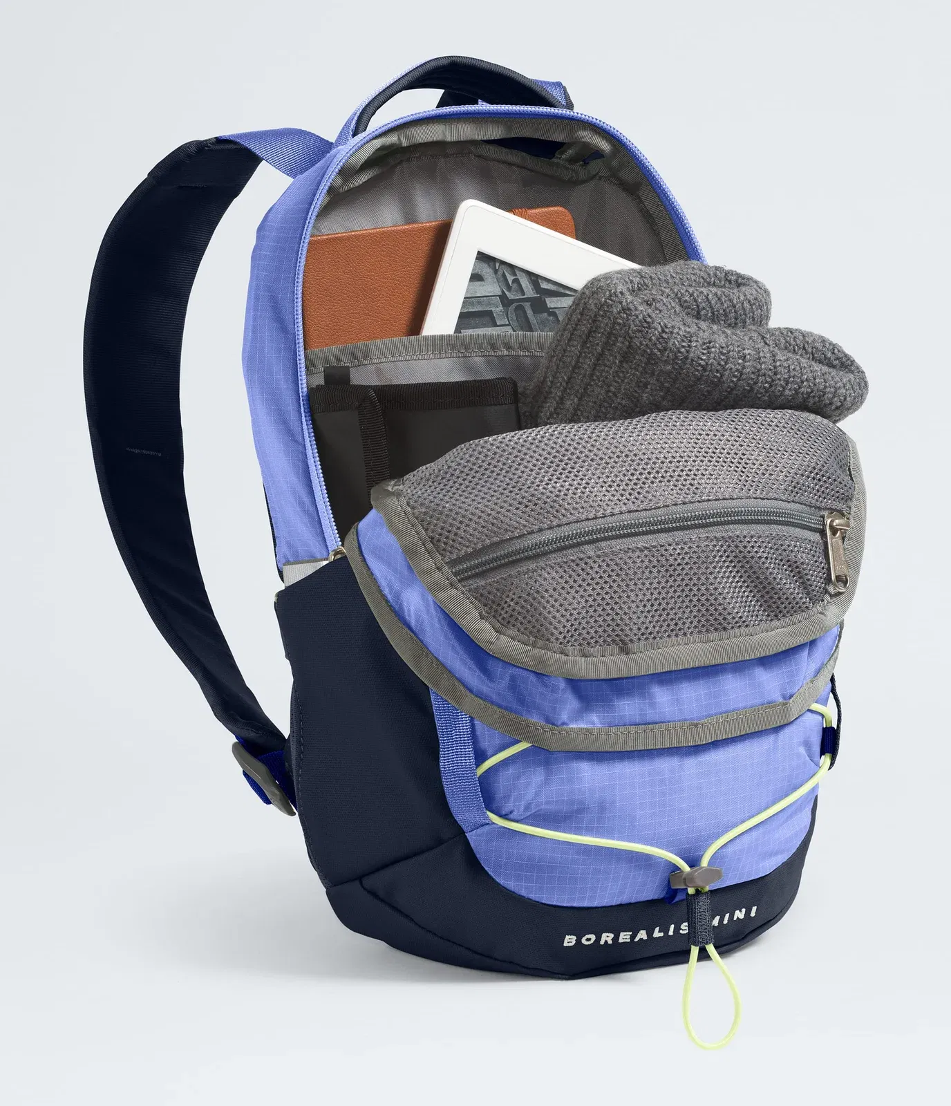 The North Face Borealis Mini Backpack Periwinkle Glow-Summit Navy-Lemon Mist
