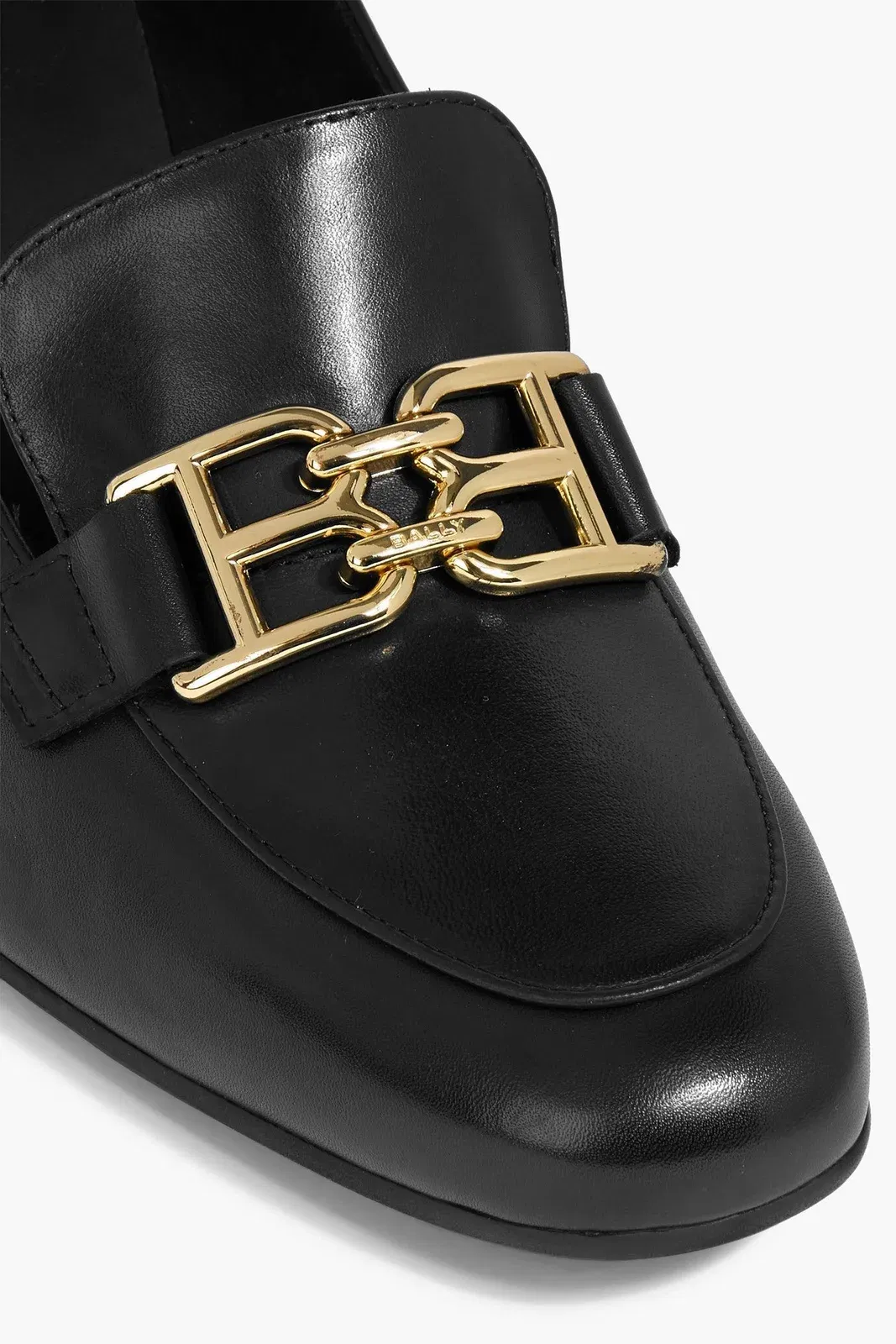 Bally Belka Embellished Leather Pumps Black Women's
