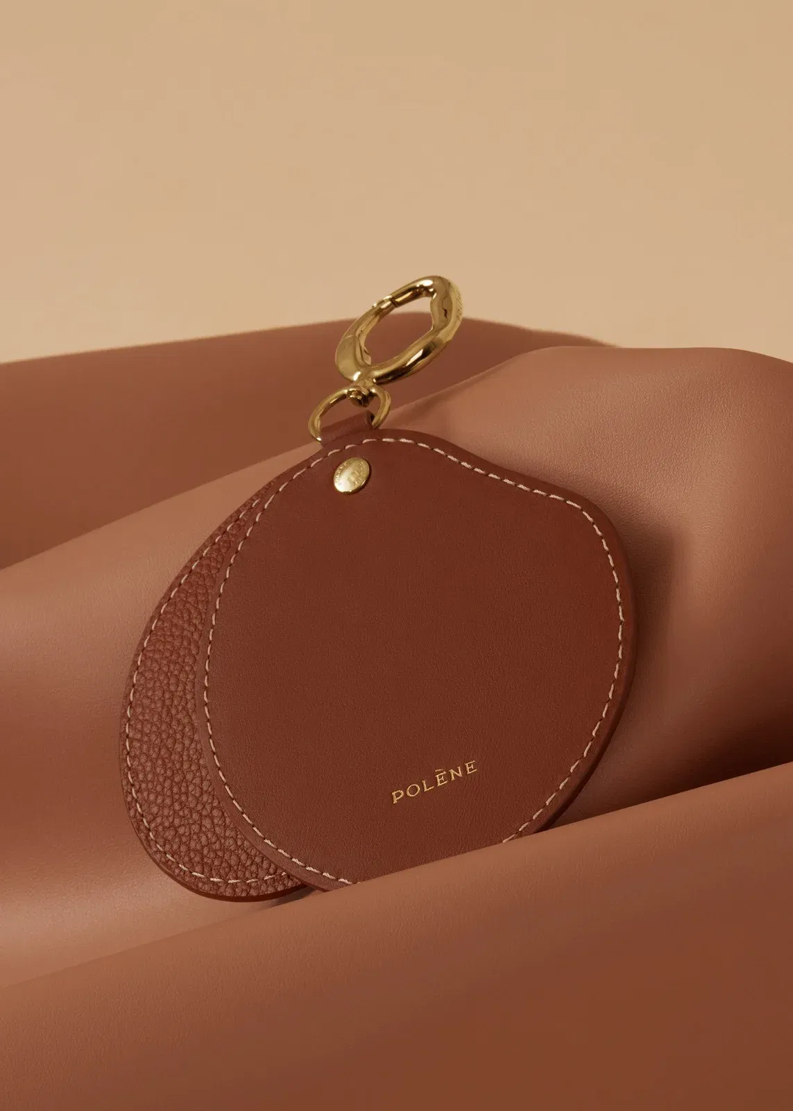 Polene Atla Mirror Duo Cognac