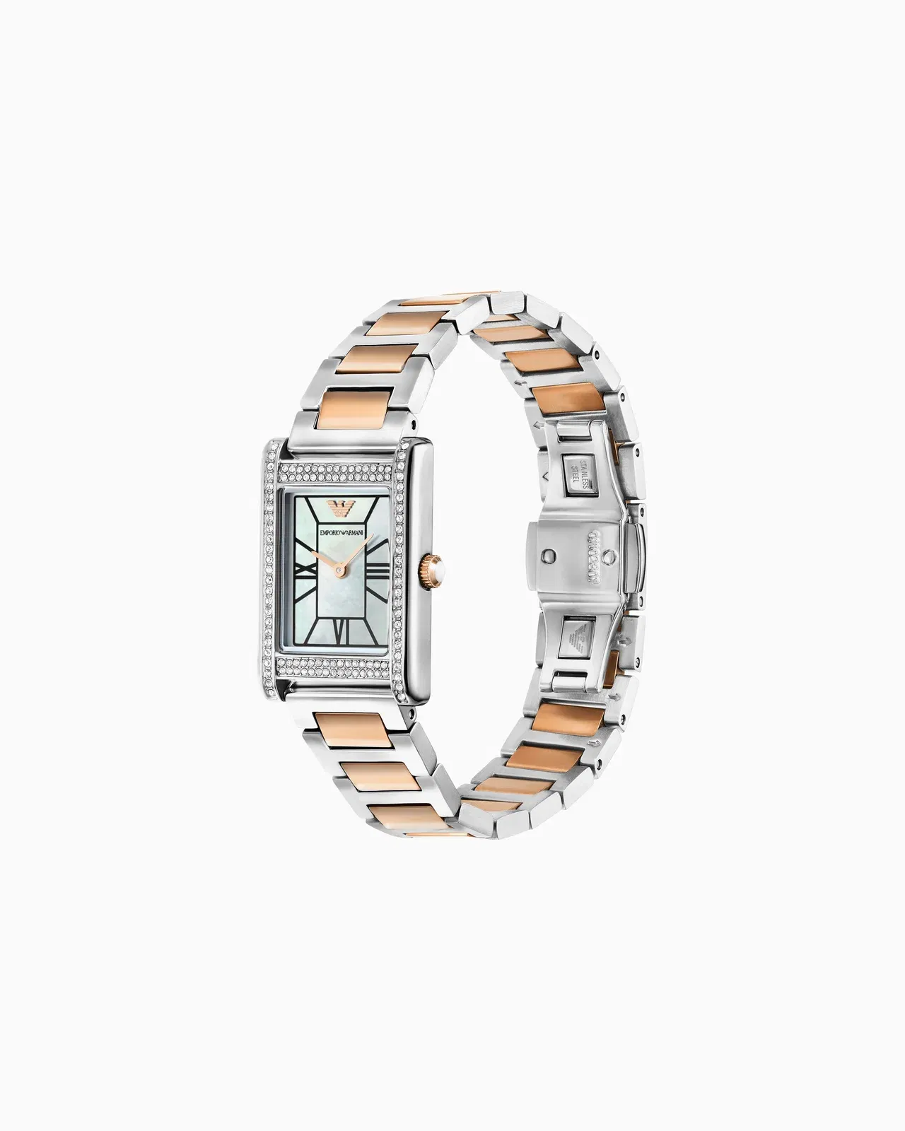 Emporio Armani Two-Hand Two-Tone Stainless Steel Watch