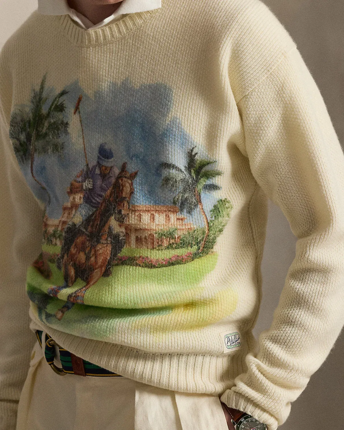 Ralph Lauren Cashmere Graphic Sweater