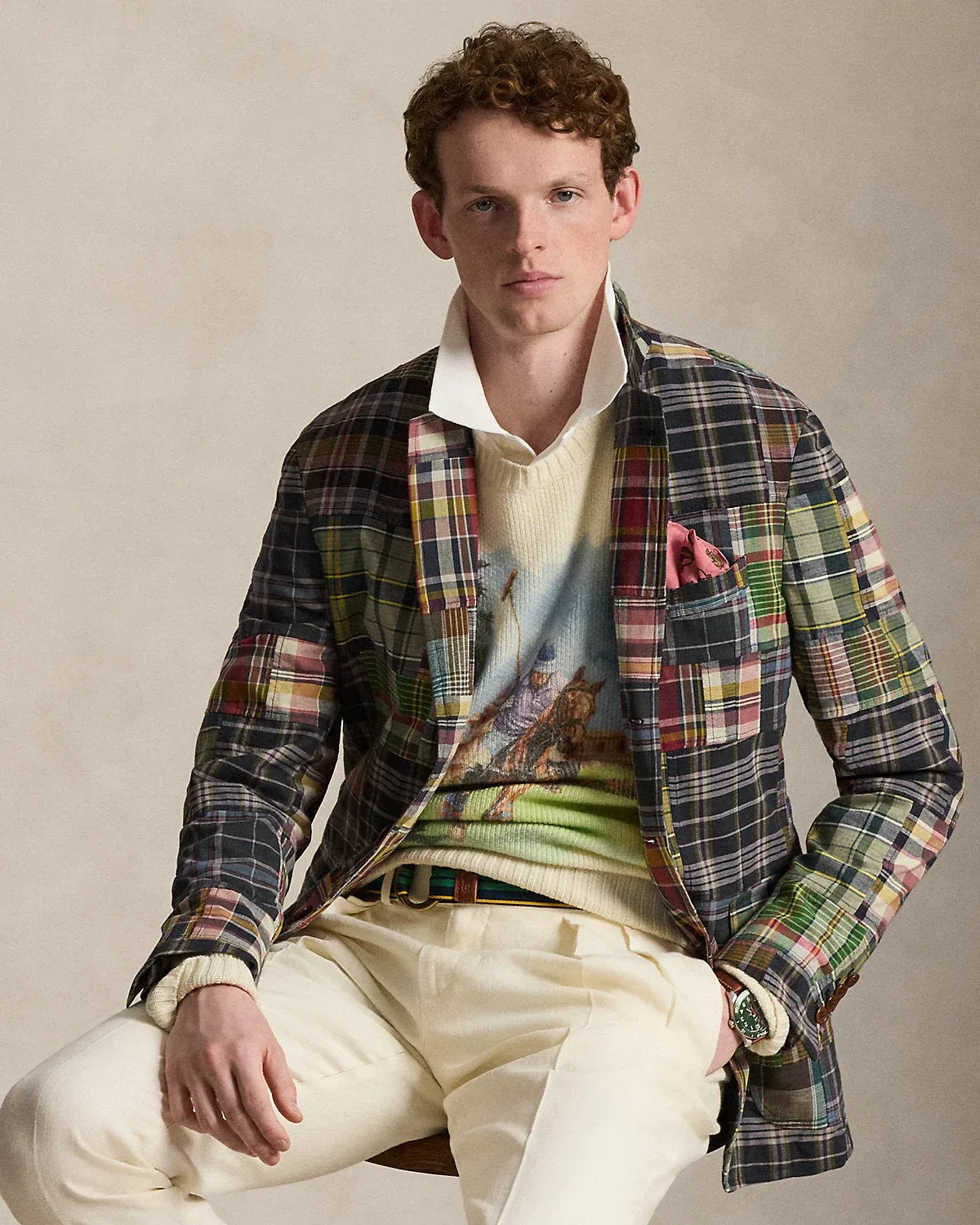 Ralph Lauren Cashmere Graphic Sweater