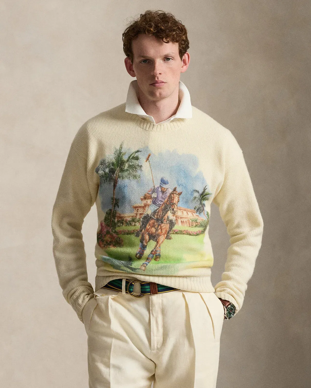 Ralph Lauren Cashmere Graphic Sweater