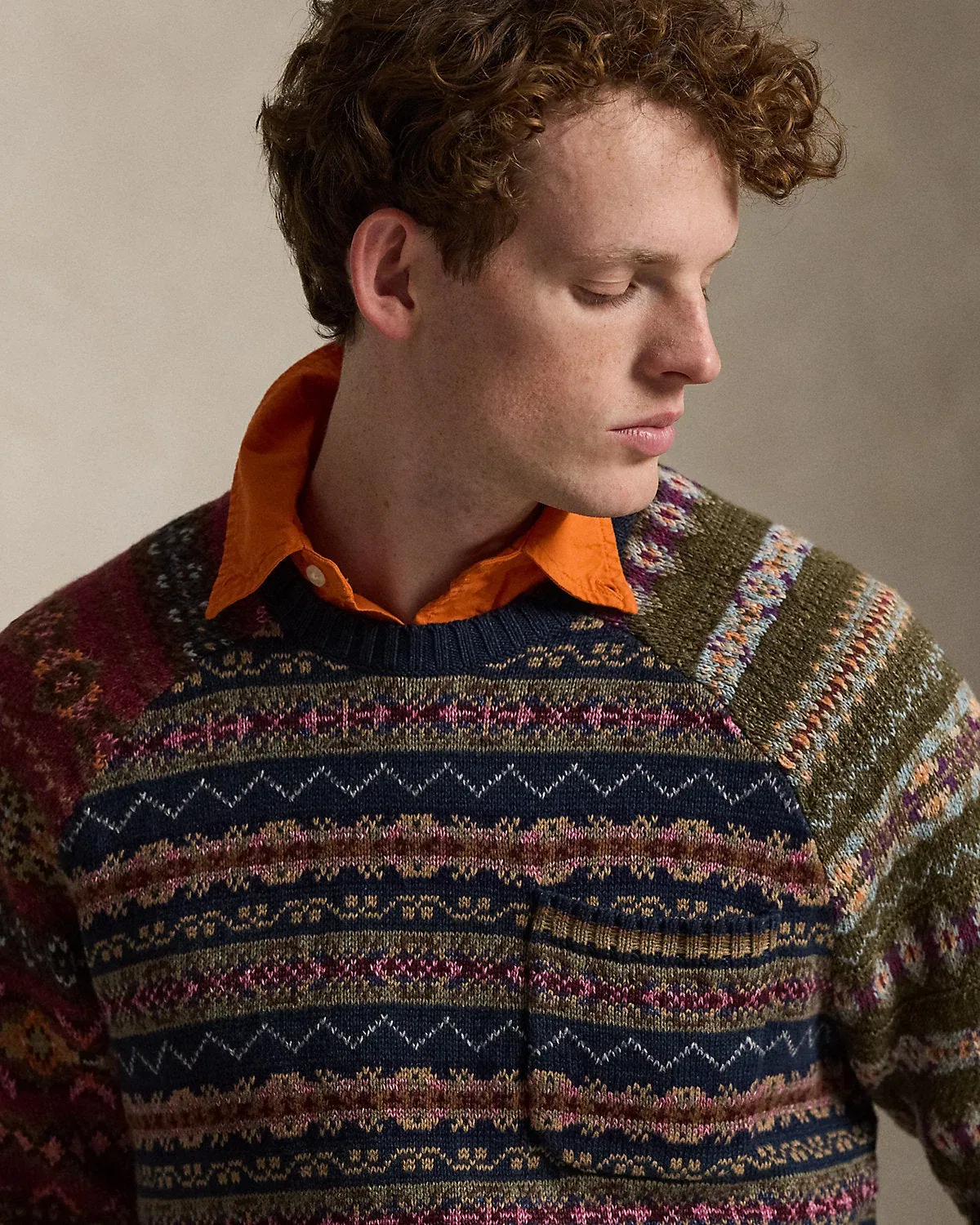 Ralph Lauren ColorBlocked Fair Isle Sweater
