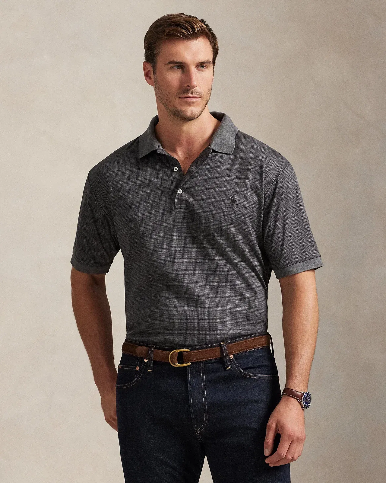 Ralph Lauren Glen Plaid Soft Cotton Polo Shirt