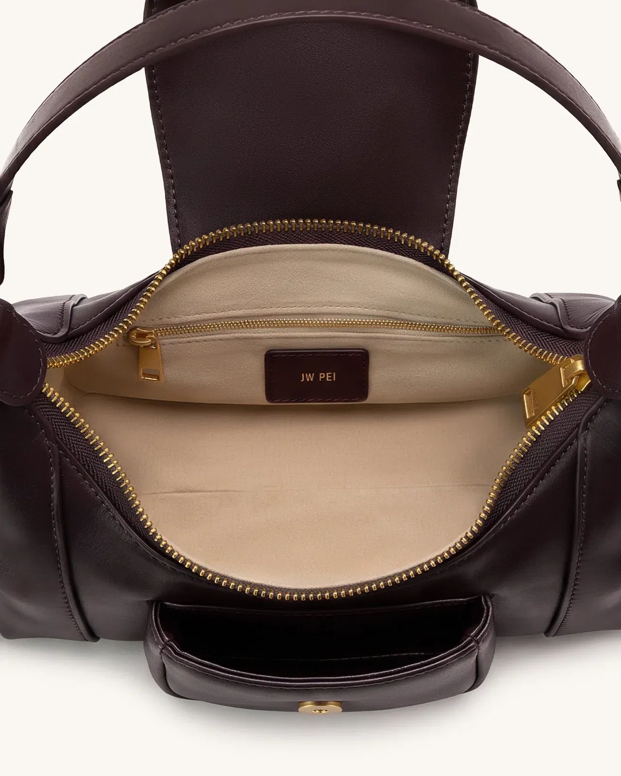 Jw Pei Estelle Pocket Shoulder Bag Dark Brown