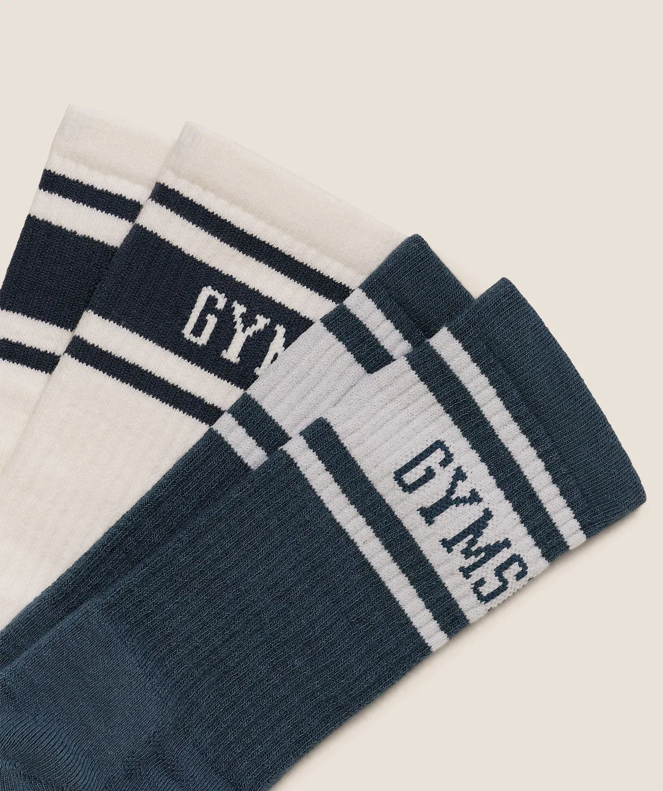 Gymshark Collegiate Crew Sock 2Pk GS Stealth Blue