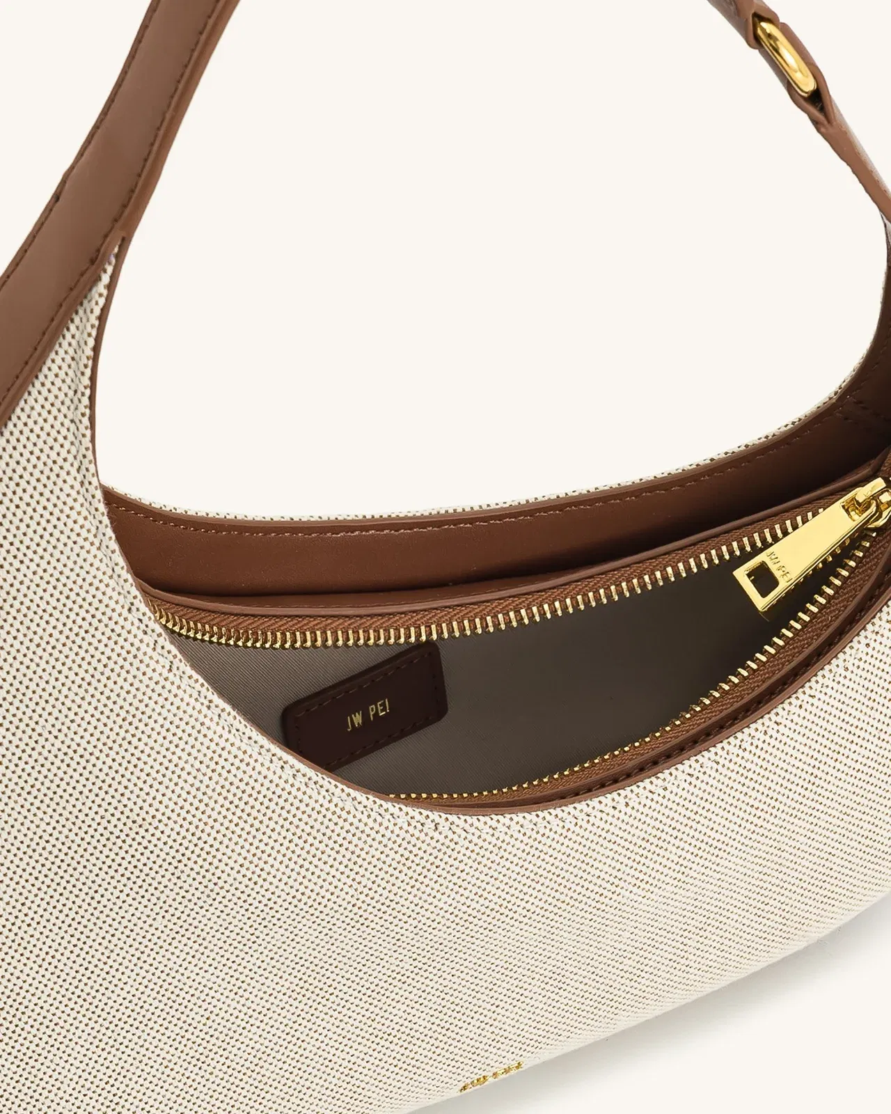 Jw Pei Harlee Shoulder Bag Brown Canvas