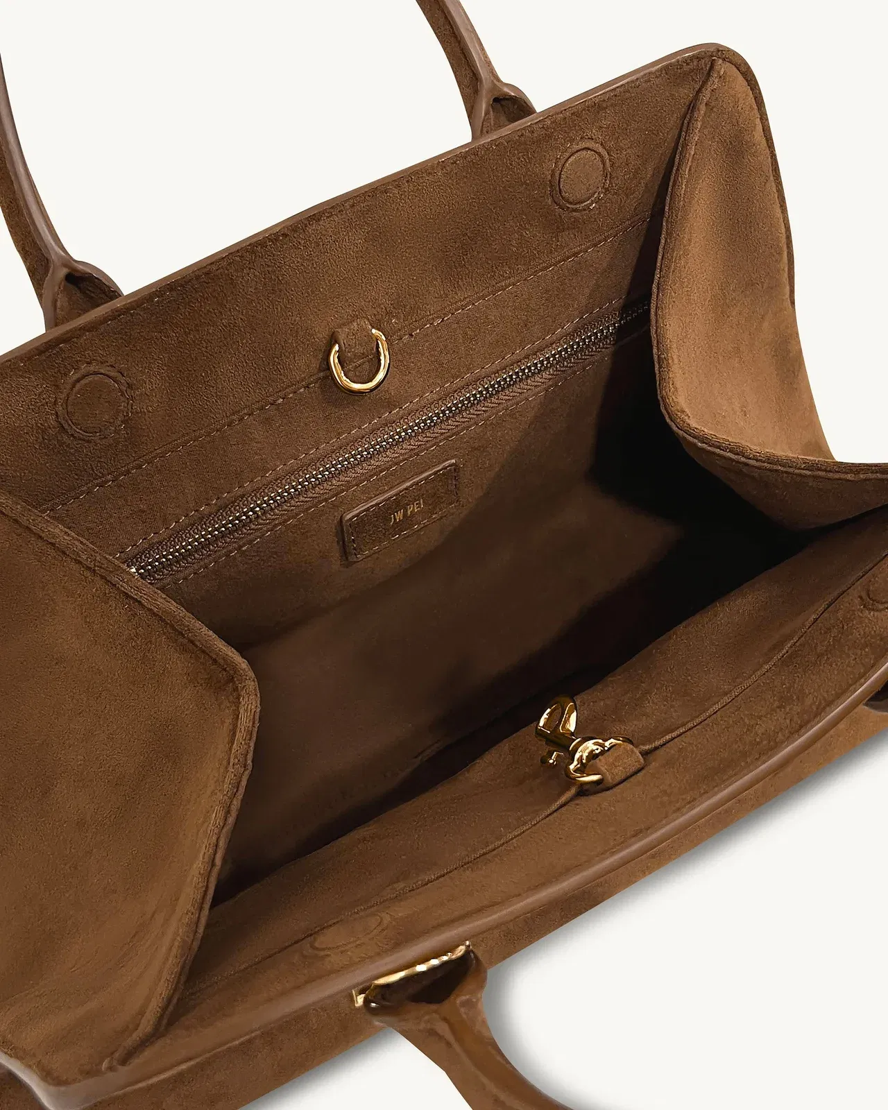 Jw Pei Lara Faux Suede Tote Bag Brown