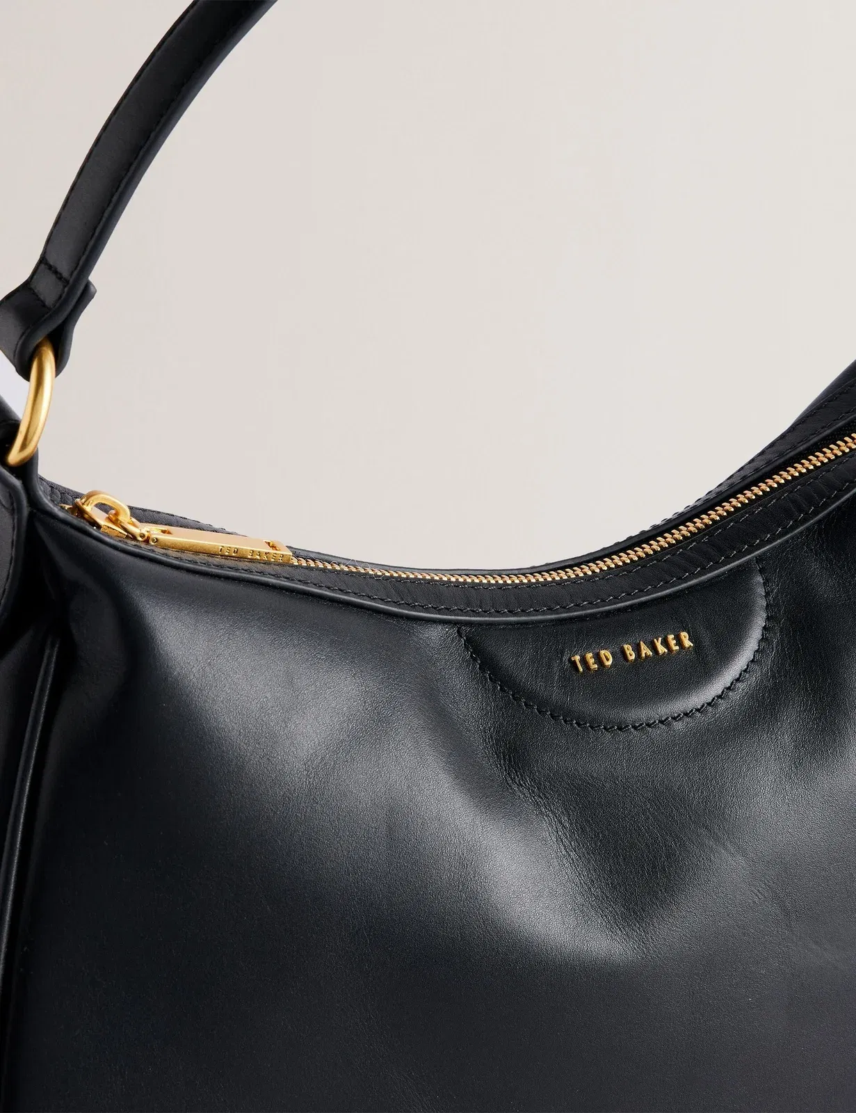 Ted Baker Esiah Webbing Slouchy Hobo Bag Black Women's