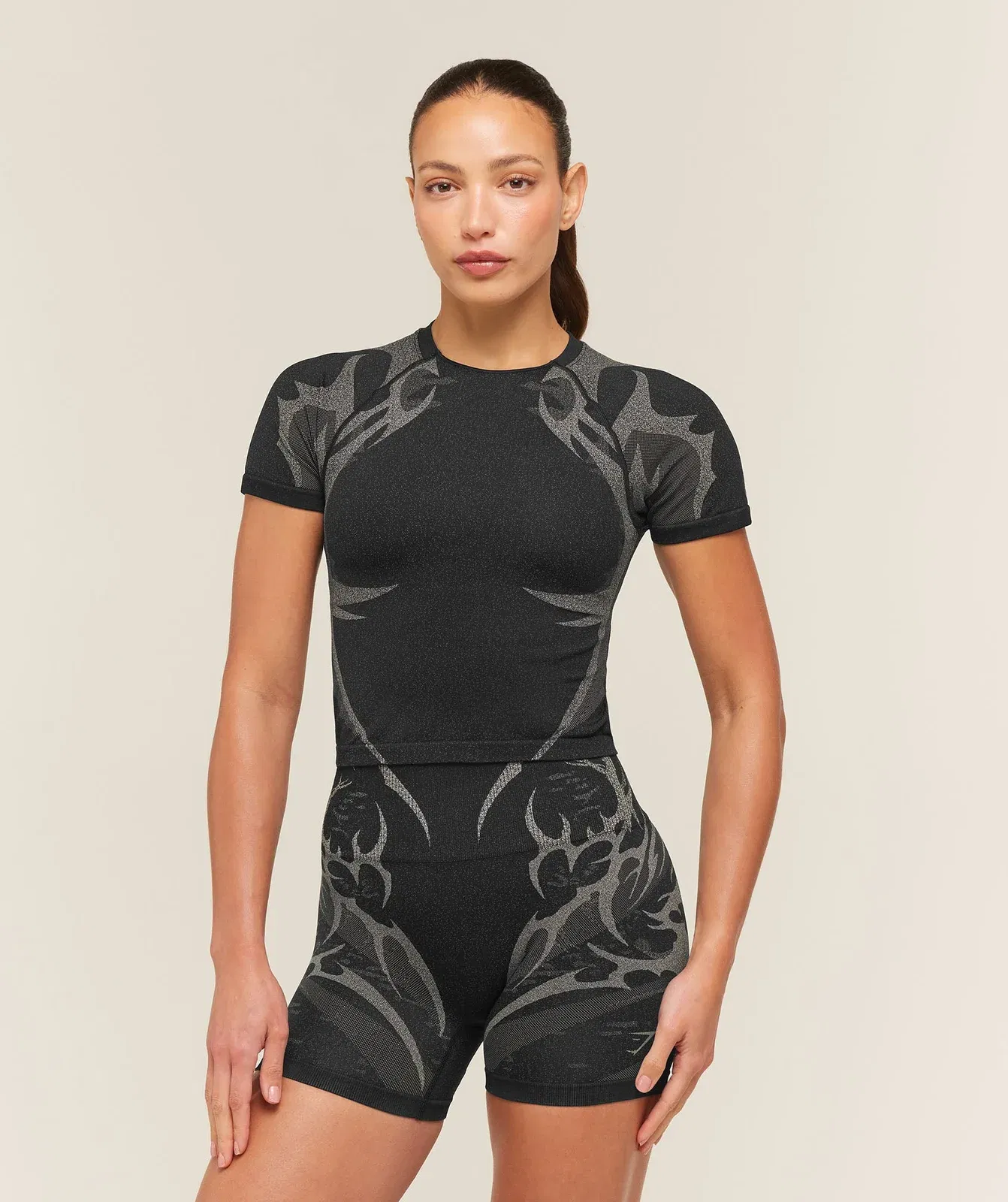 Women's Gymshark Storm Seamless Short Sleeve Top Black