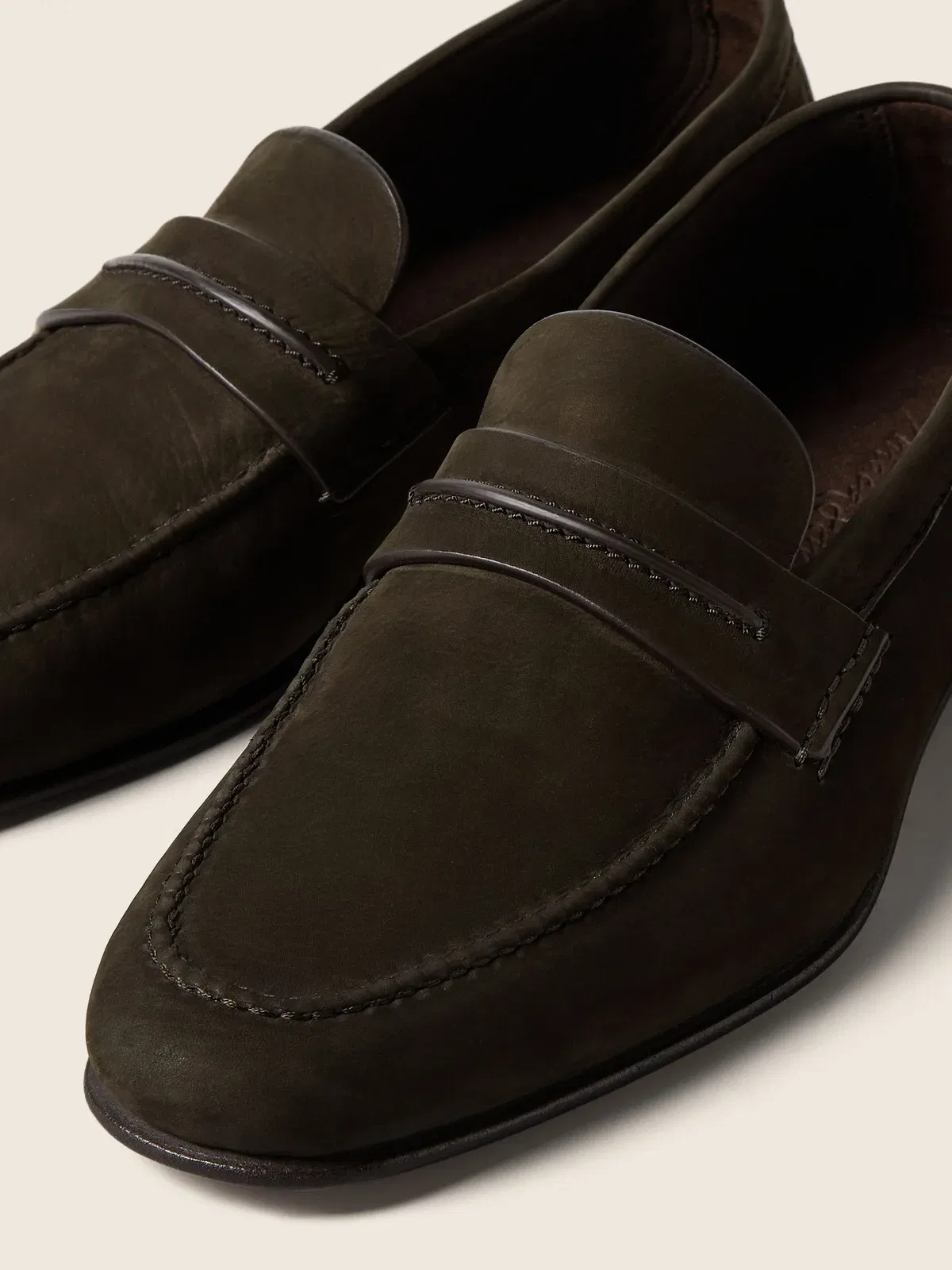 Zegna Dark Brown Secondskin Mocassin Loafer