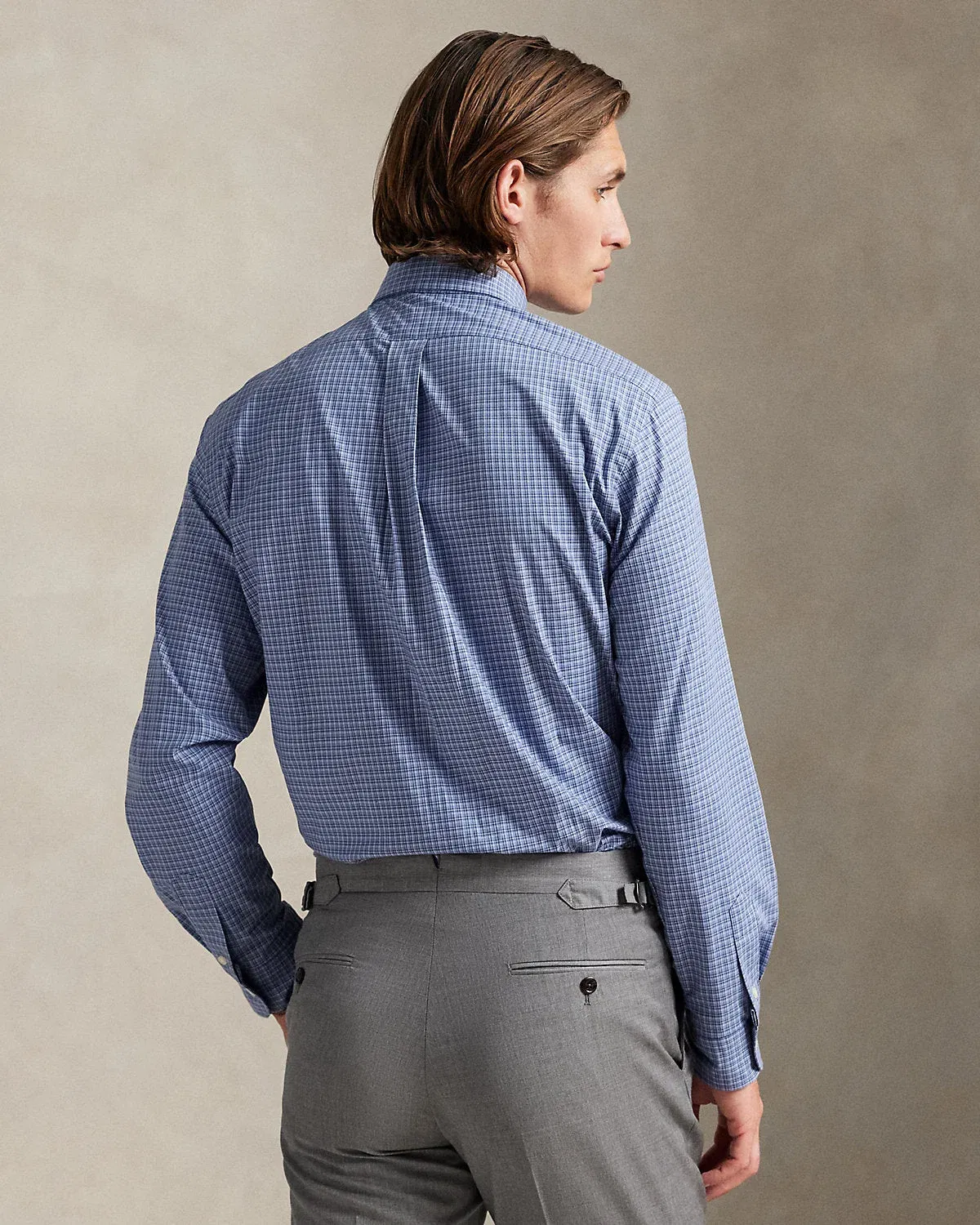 Ralph Lauren Classic Fit Checked Stretch Poplin Shirt