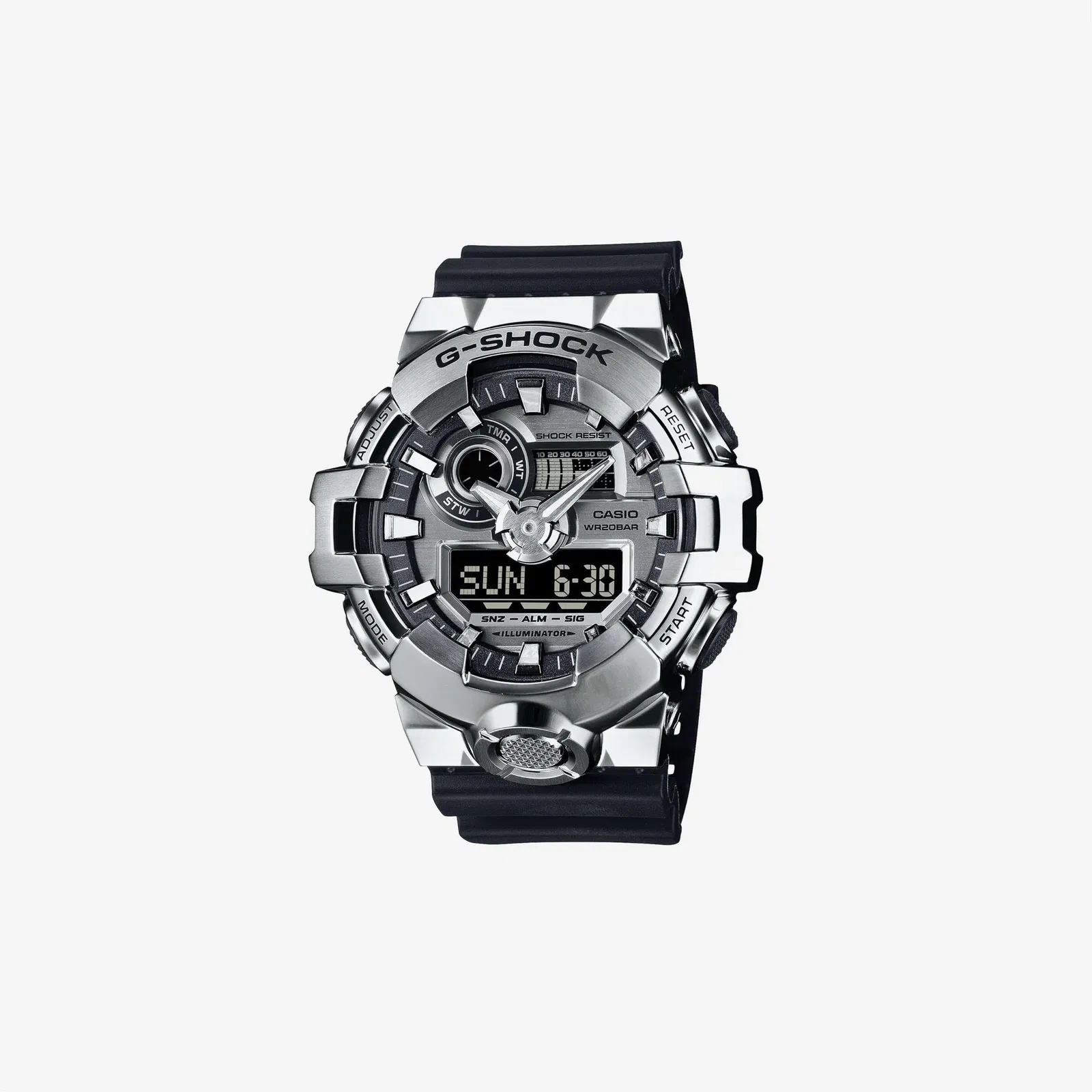 Casio G-Shock G-Steel Silver Analog Digital Watch GM700-1A