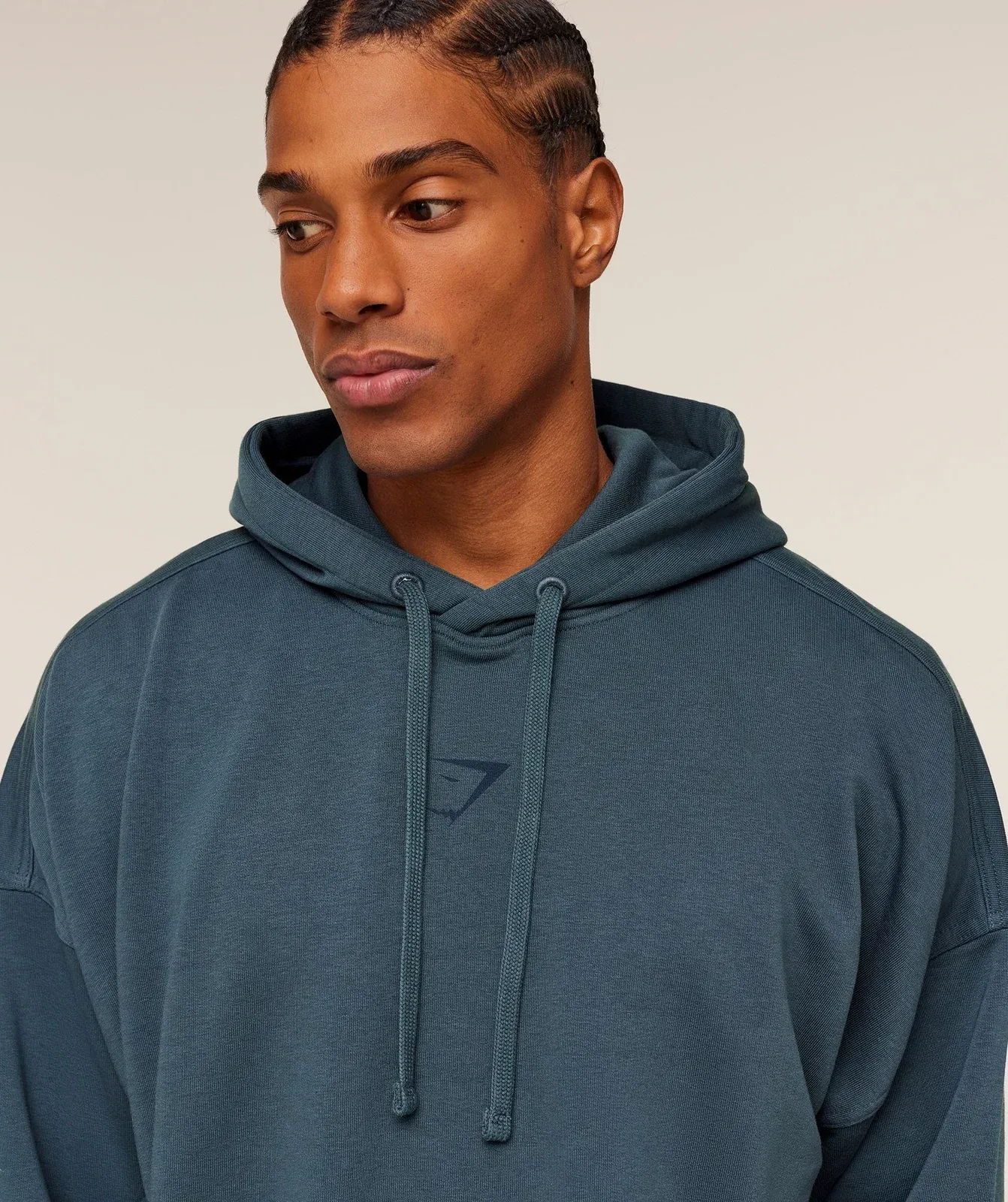 Gymshark Power Oversized Hoodie GS Stealth Blue