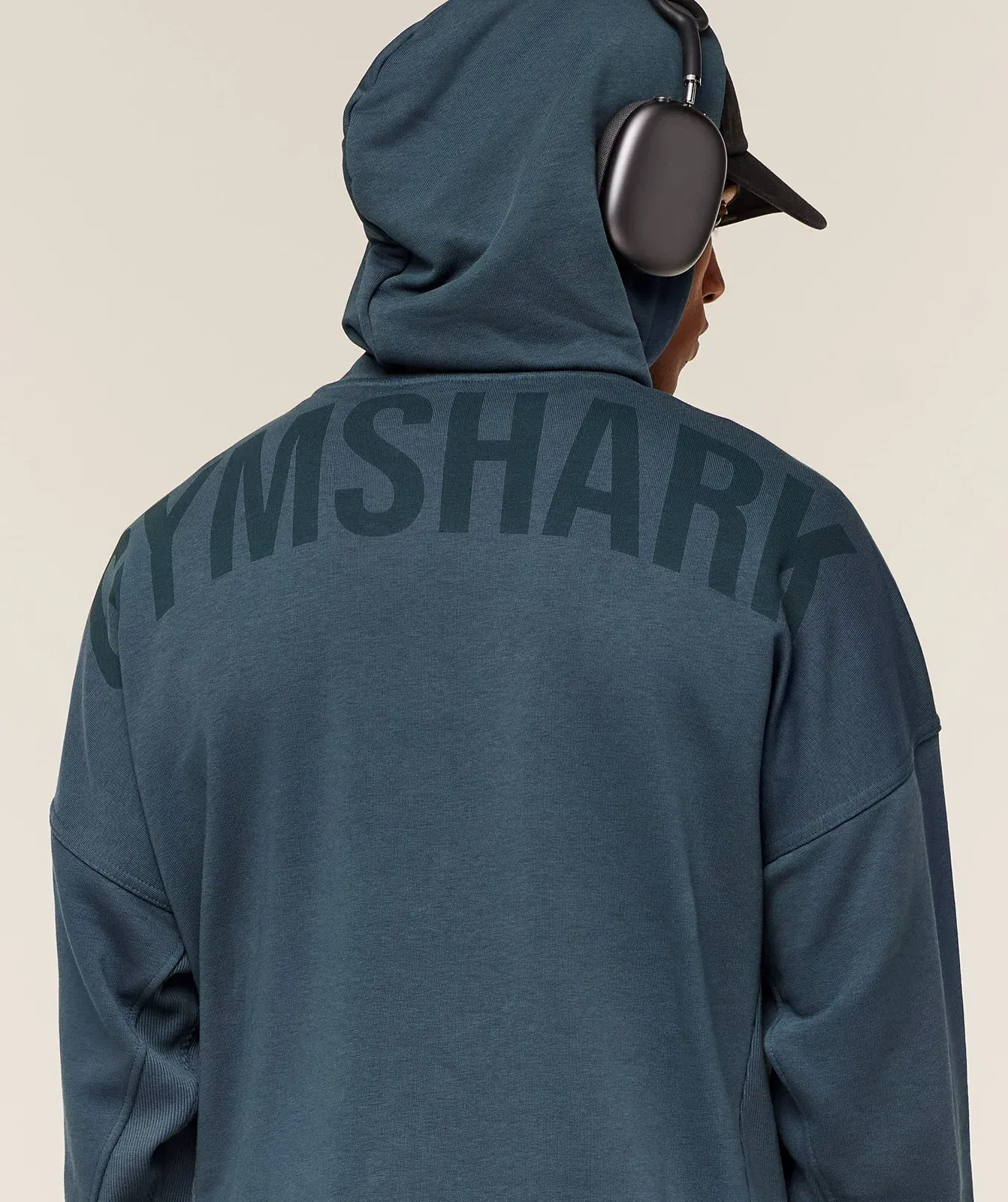 Gymshark Power Oversized Hoodie GS Stealth Blue