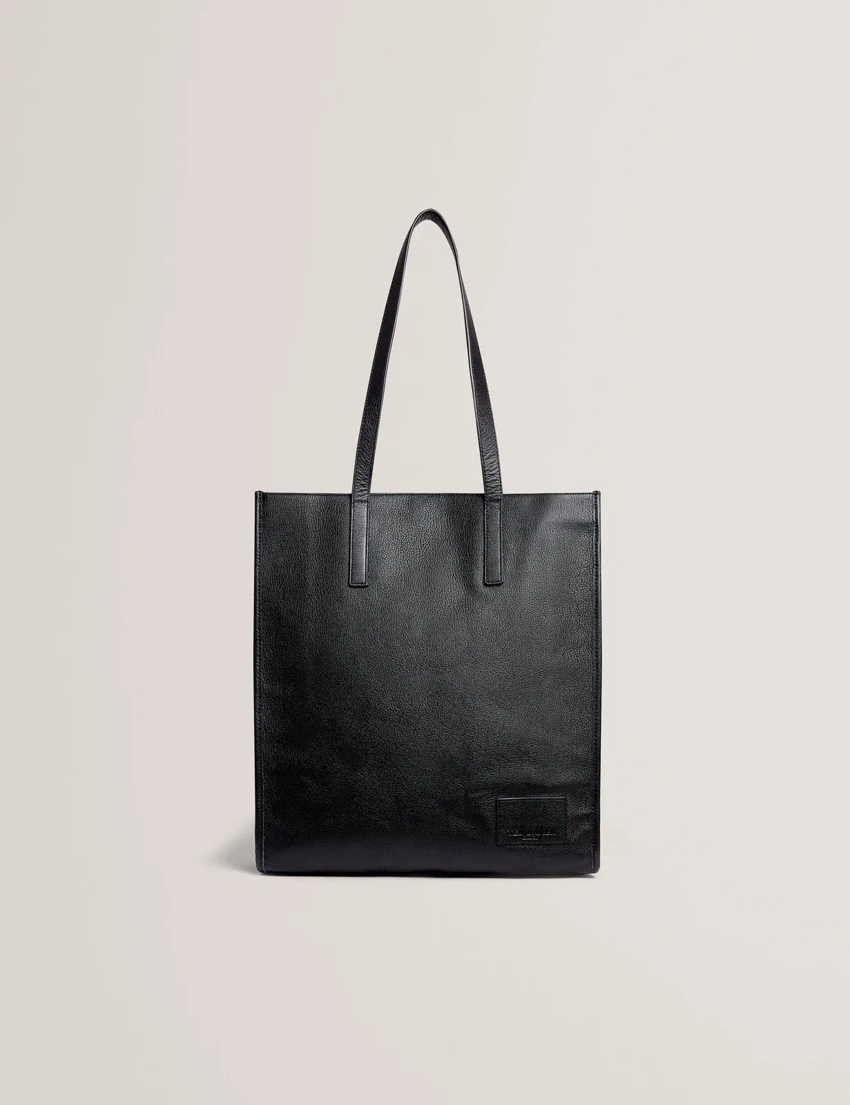 Ted Baker Griffis Grained Leather Tall Tote Bag Black
