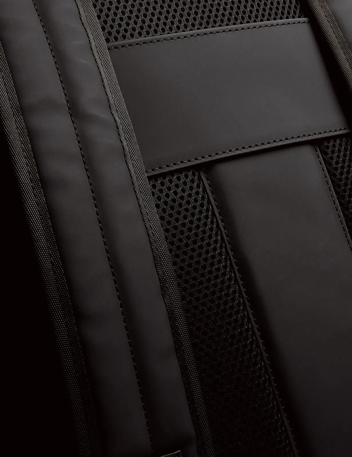 Ted Baker Rivers Rubberised Pu Roll Top Backpack Black