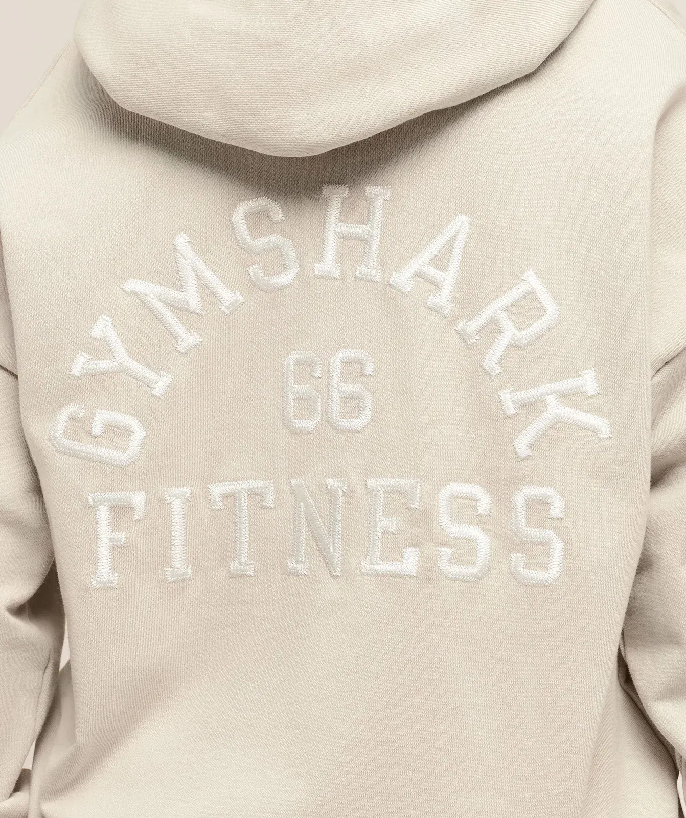 Women's Gymshark Fitness Embroidered Graphic Zip Up Hoodie Pebble Grey