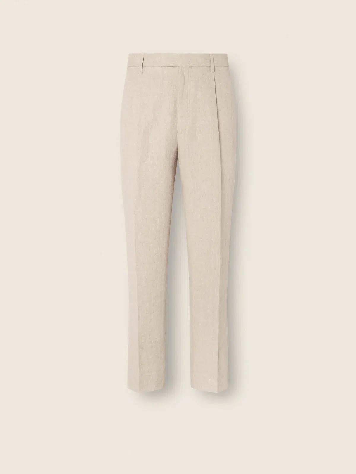 Zegna Light Taupe Linen Pants