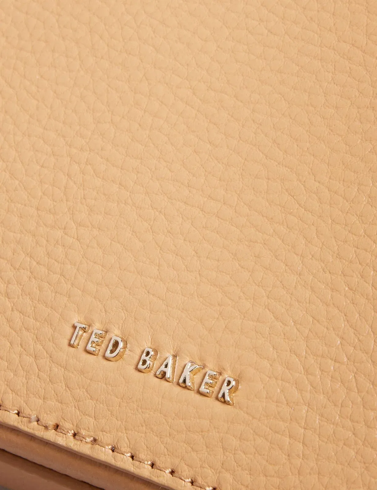 Ted Baker Stunna Mini Leather Crossbody Camera Bag Camel Women's