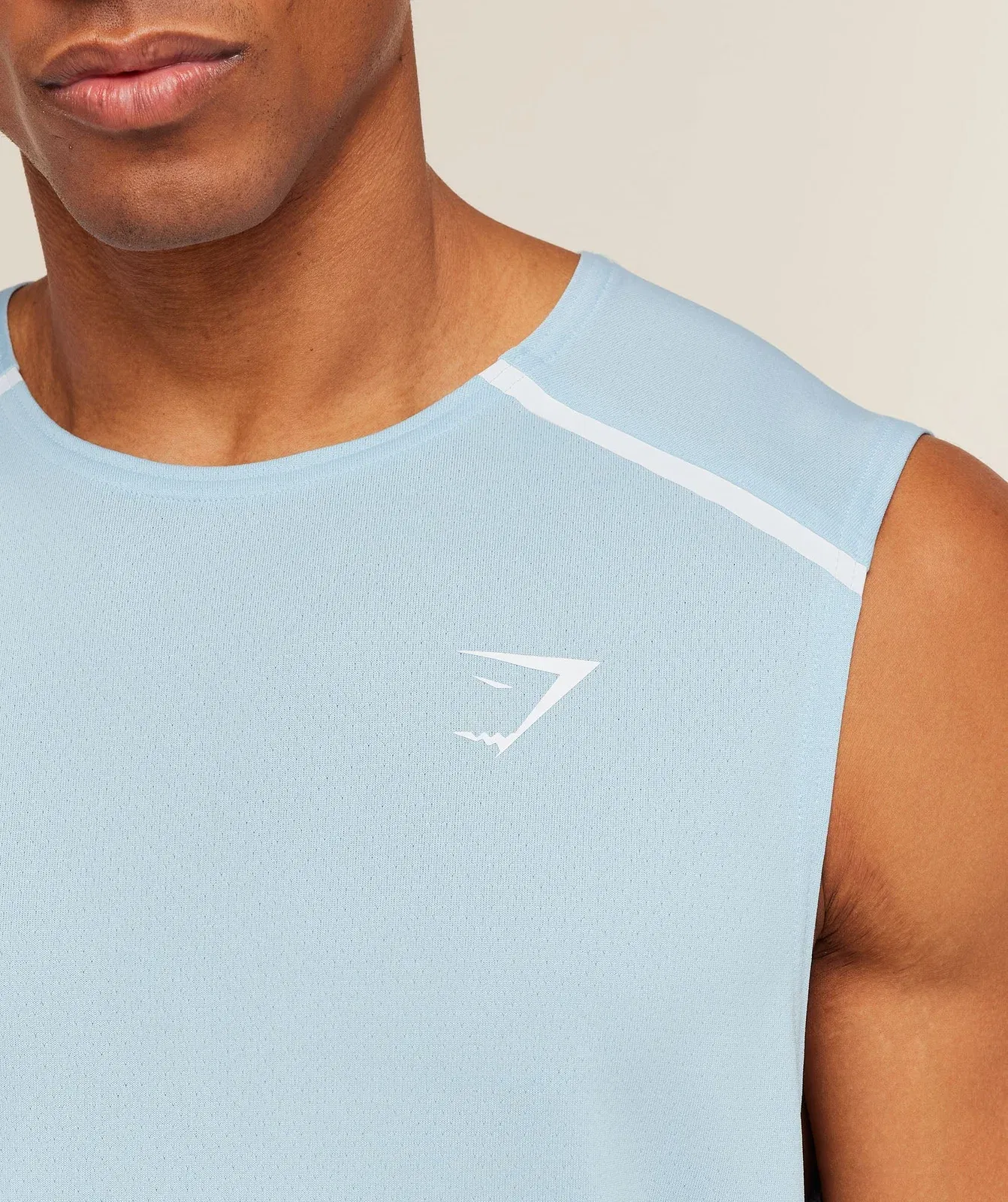 Gymshark Arrival Contrast Tank Chilled Blue