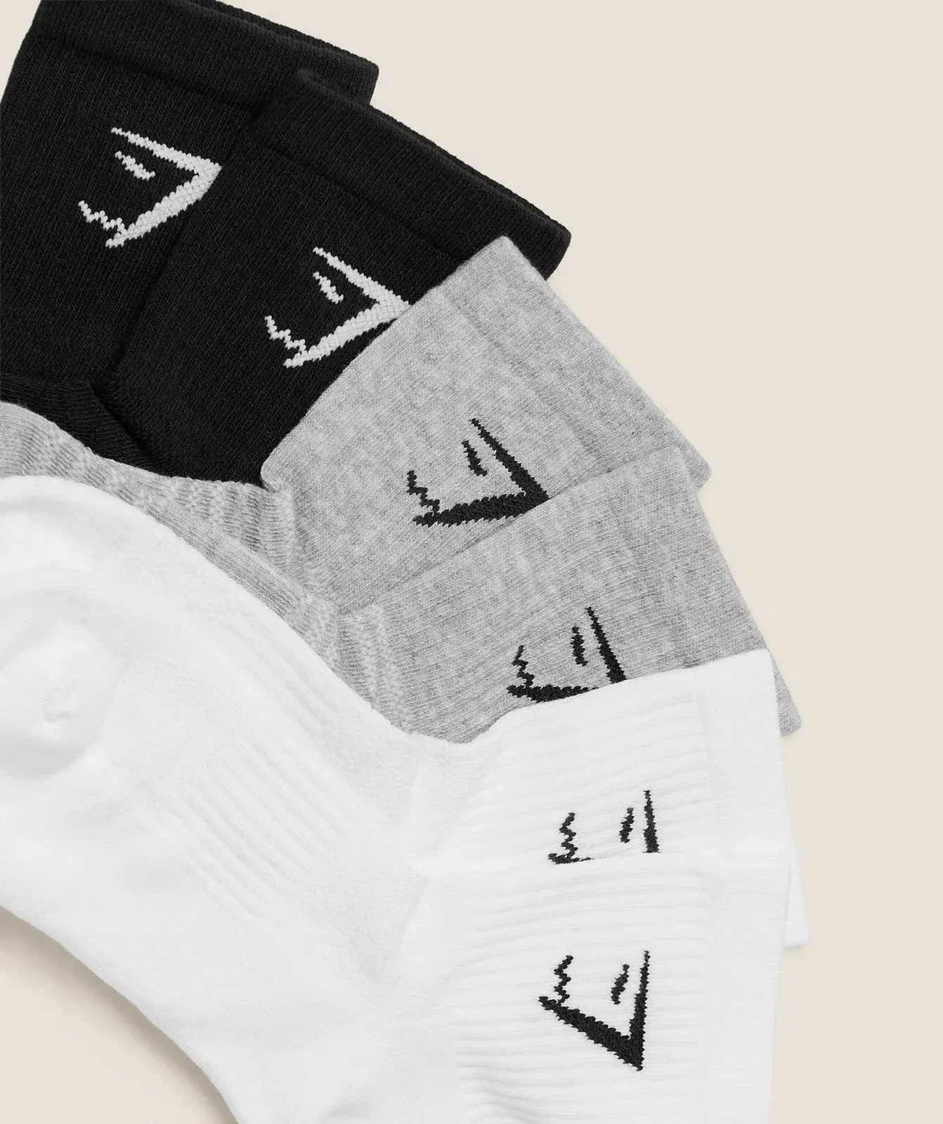 Gymshark Midi Socks 6Pk White