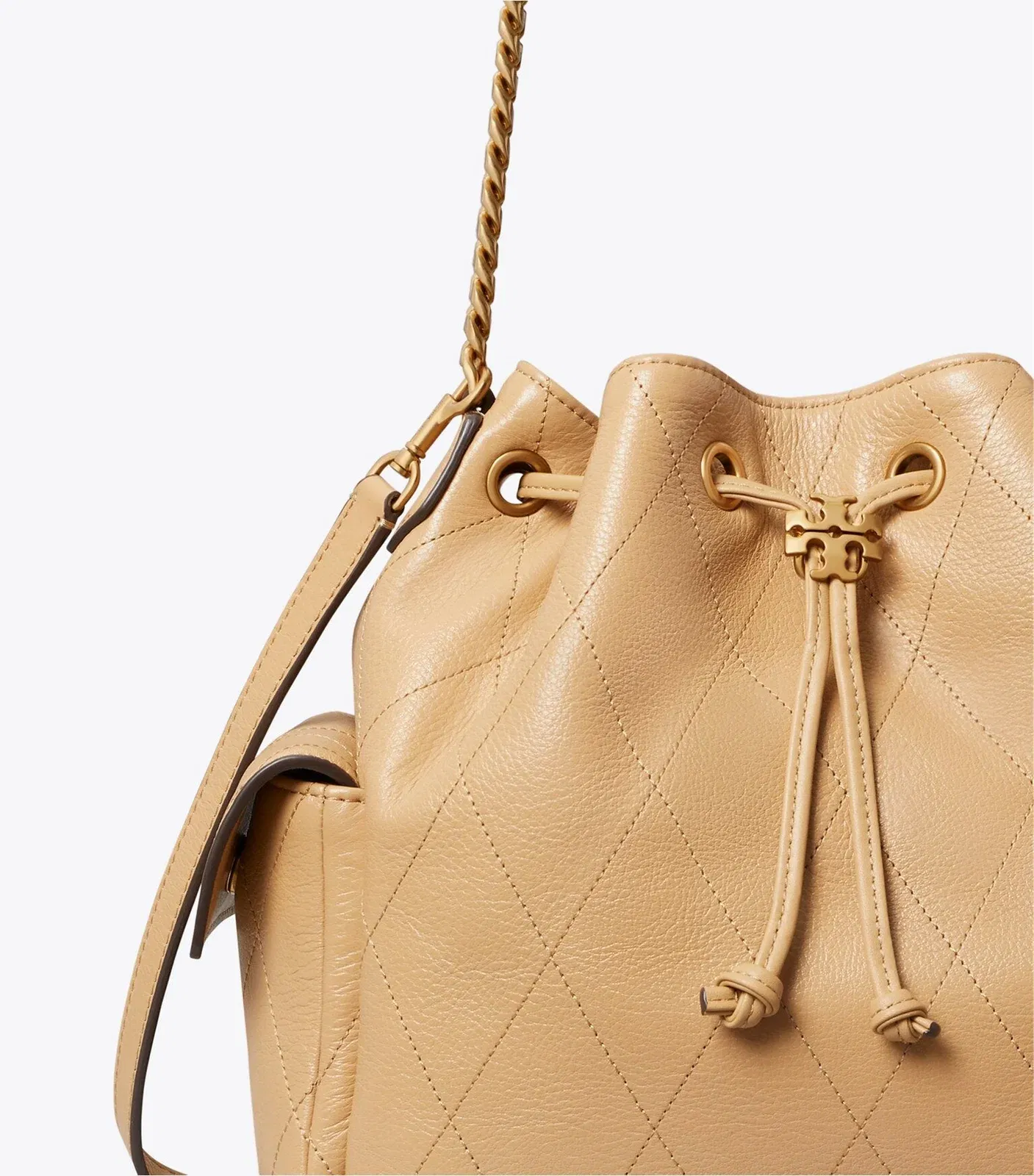 Charlie Quilted Drawstring Shoulder Bag