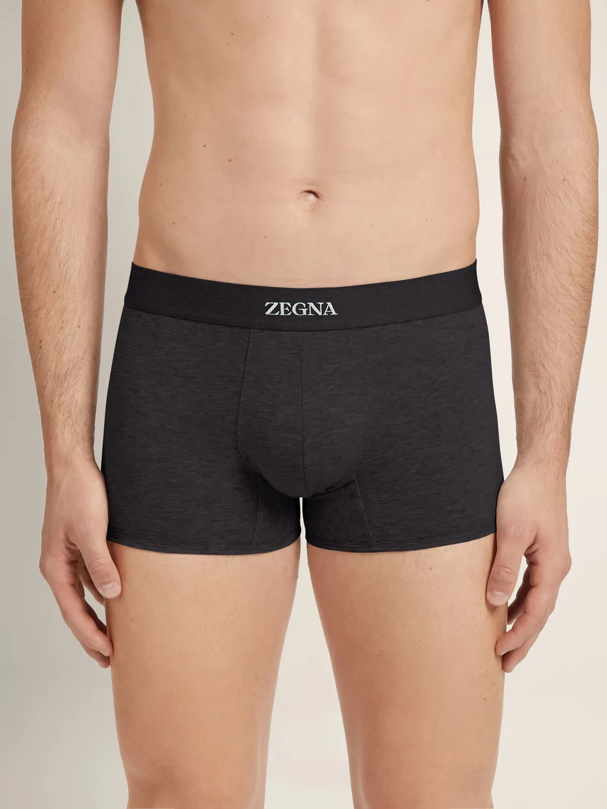 Zegna Black Cotton Trunks