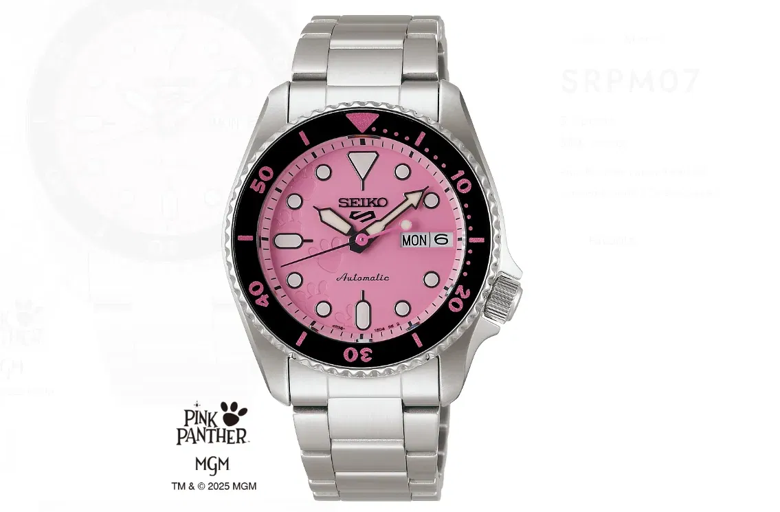 Seiko Pink Panther Limited Edition SRPM07 5 Sports SKX series