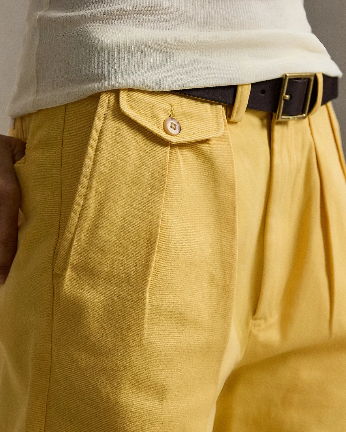 Ralph Lauren Whitman Relaxed Fit Pleated Chino Pant