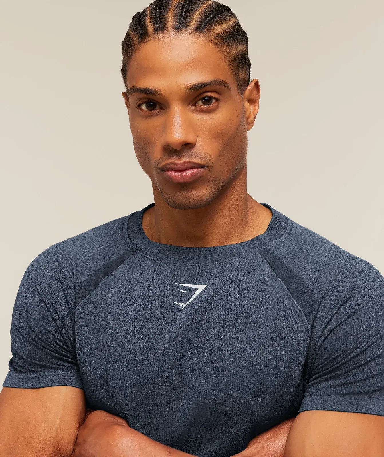 Gymshark Shadow Seamless T-Shirt Heavy Blue