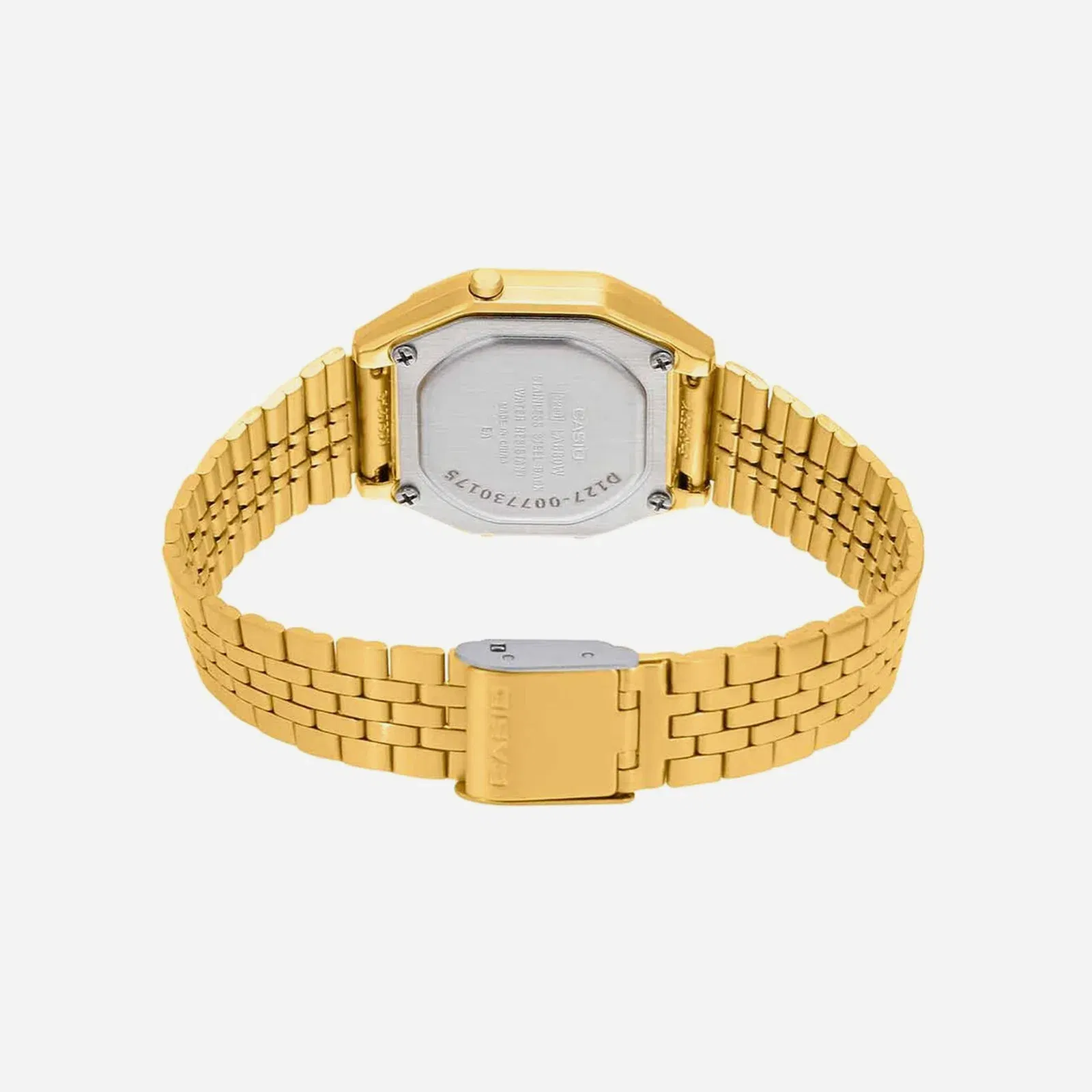 Casio Vintage LA680WGA-9BDF Quartz Gold Black Two-Tone Dial Digital Stainless Steel Watch