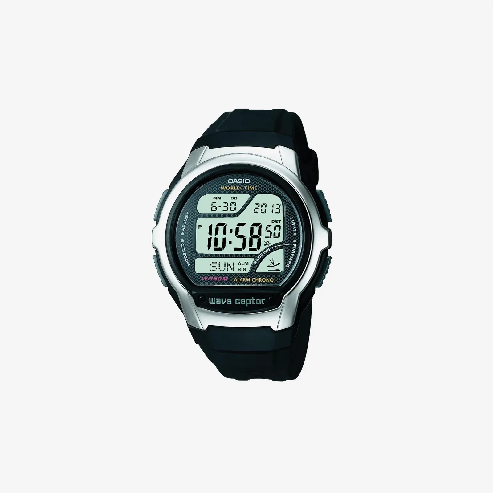 Casio Waveceptor WV58A-1AVCR Black Resin Band Digital Watch