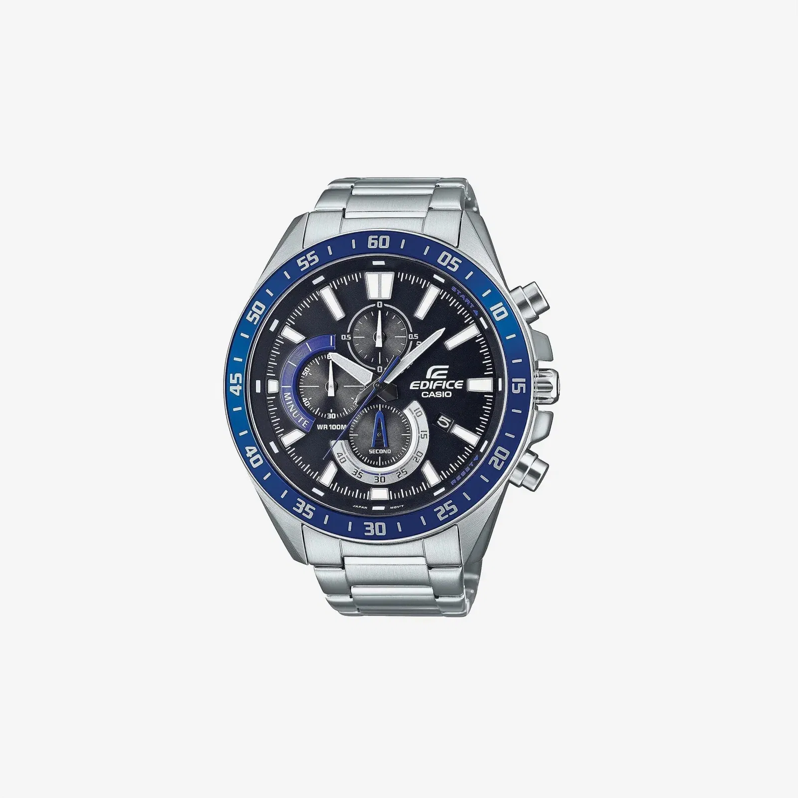 Casio Edifice EFV620D-1A2V Silver-Tone Stainless Steel Strap Quartz Sport Watch