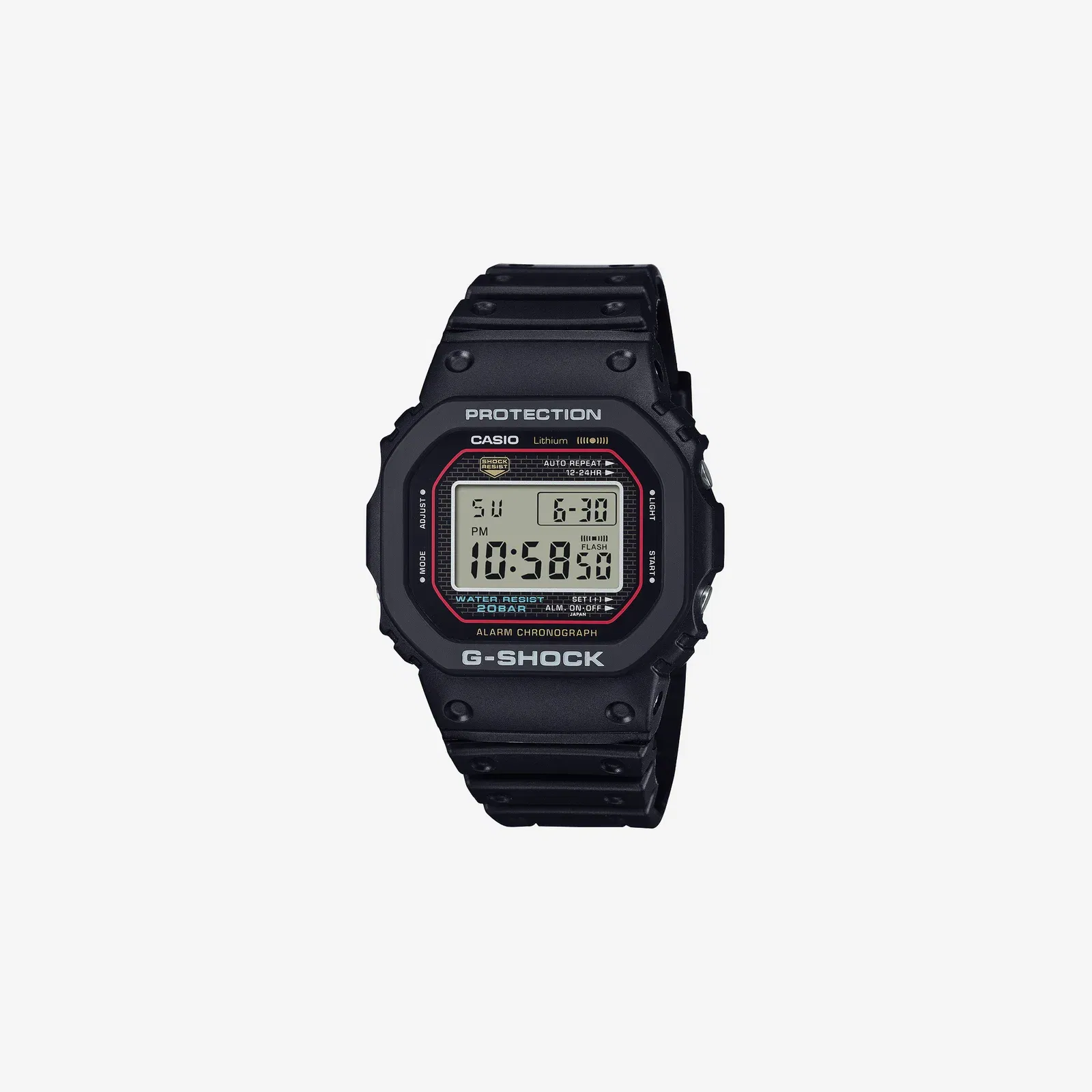 Casio G-Shock DW-5000R-1ADR Quartz Black Dial Digital Resin Watch